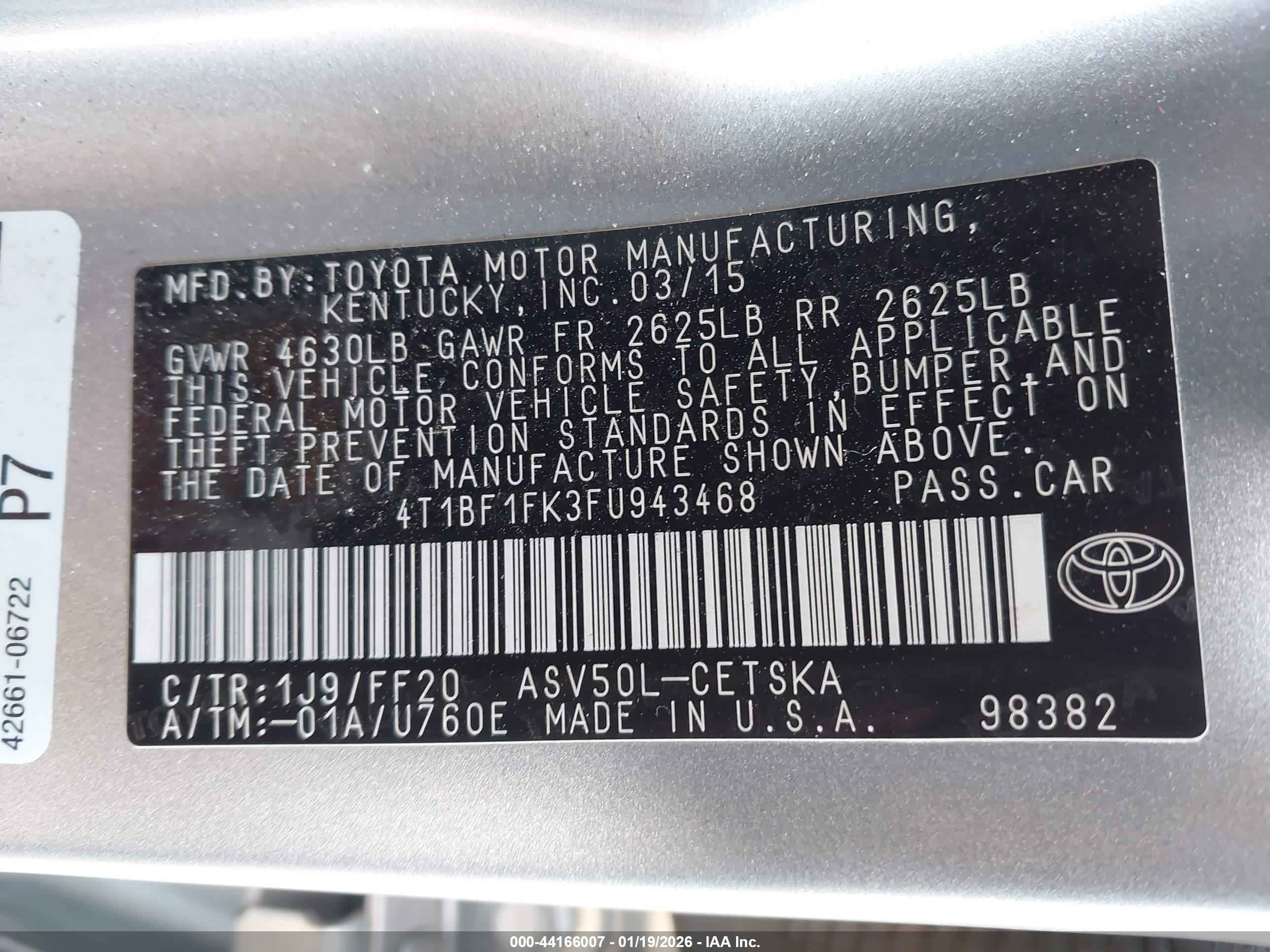 TOYOTA CAMRY image 9