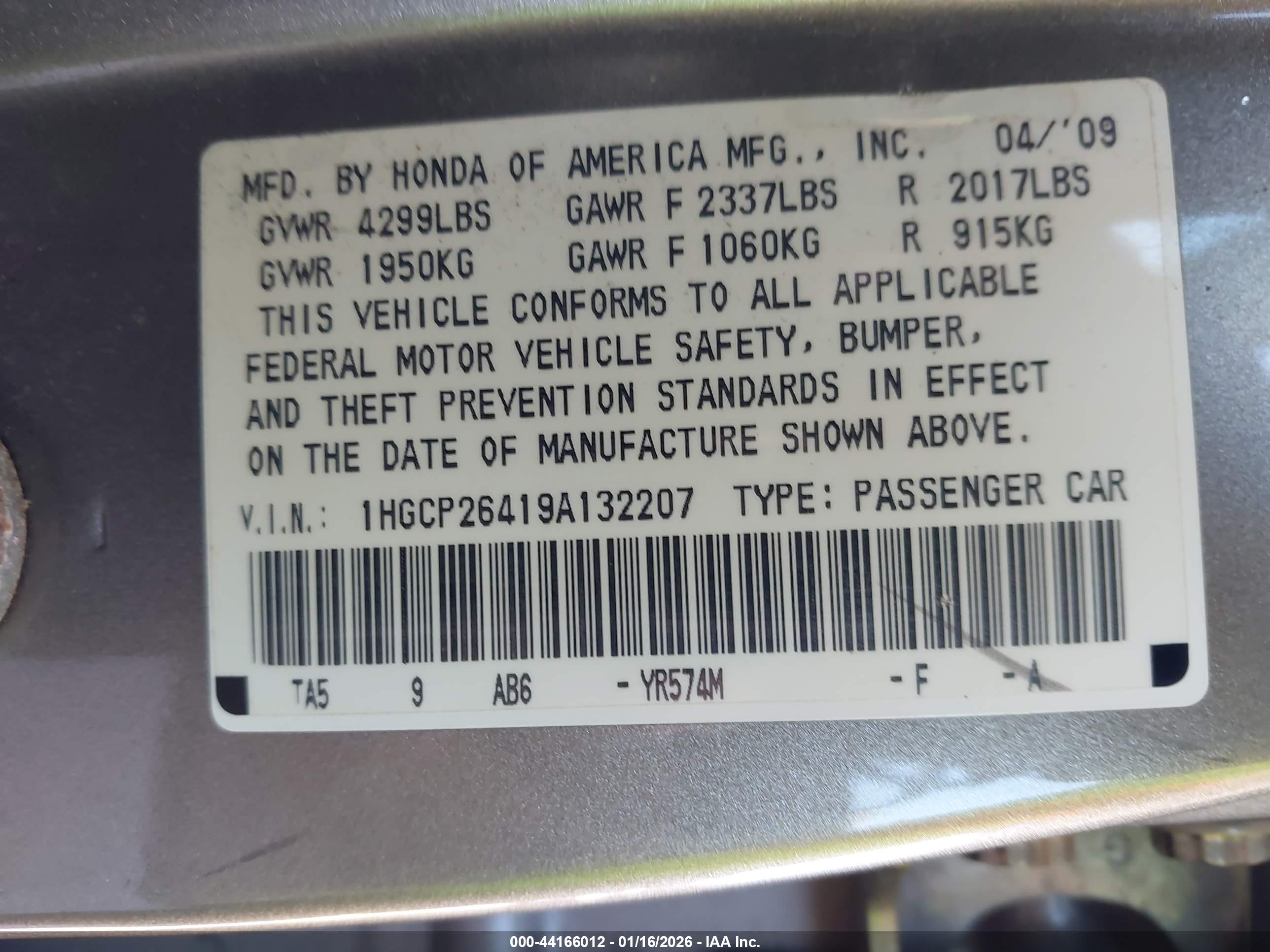 HONDA ACCORD image 9
