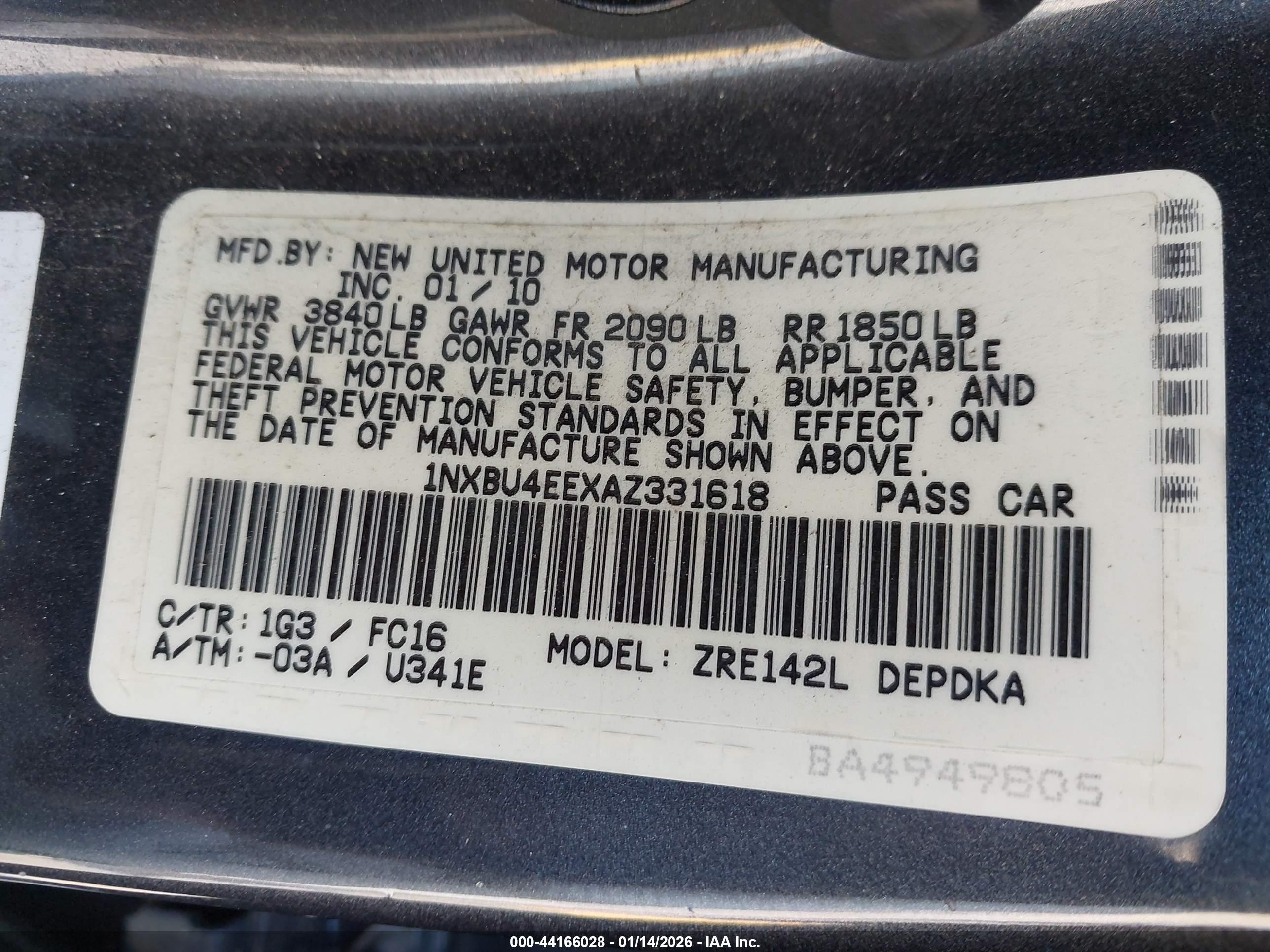 TOYOTA COROLLA image 9