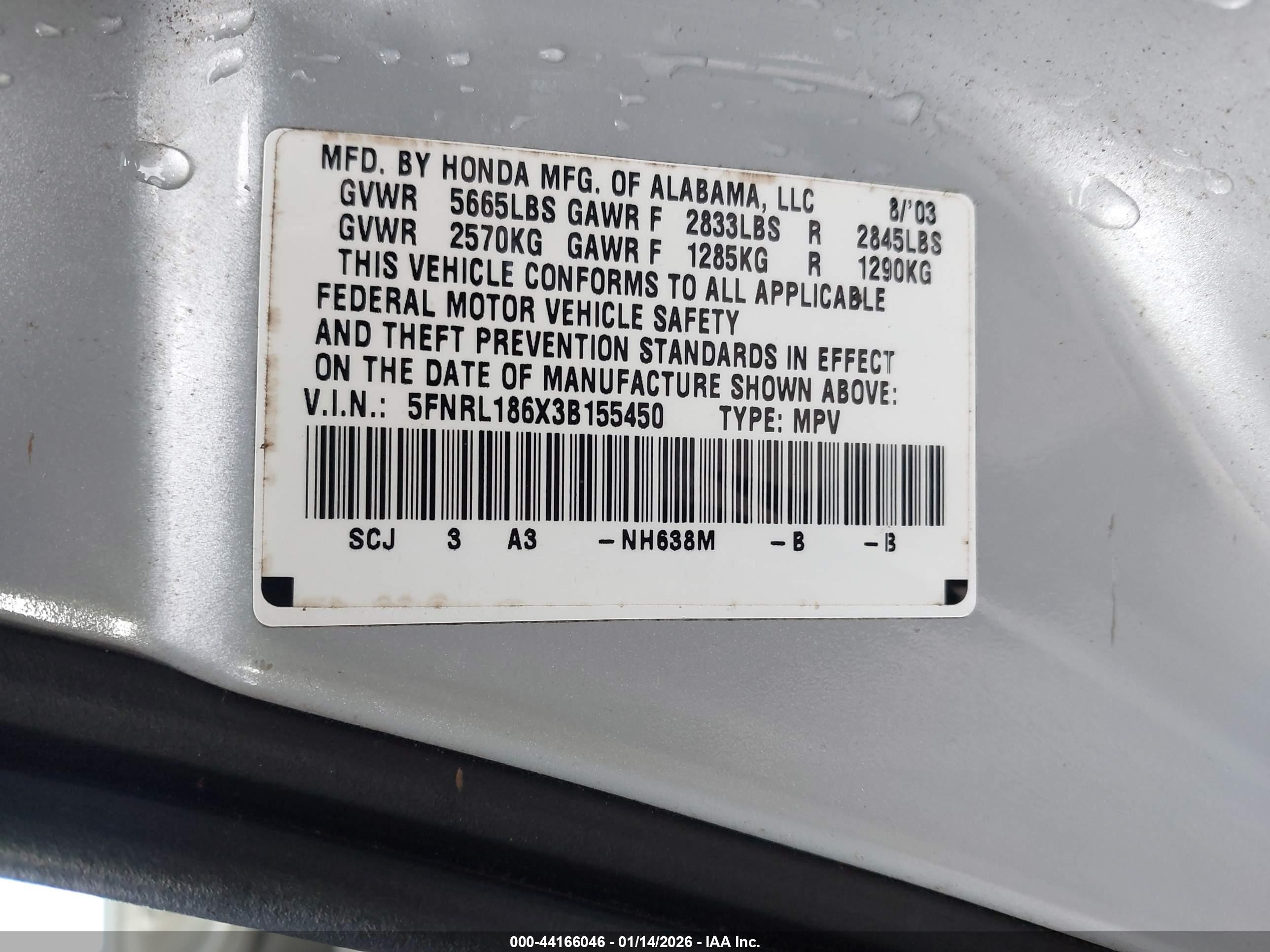 HONDA ODYSSEY image 9