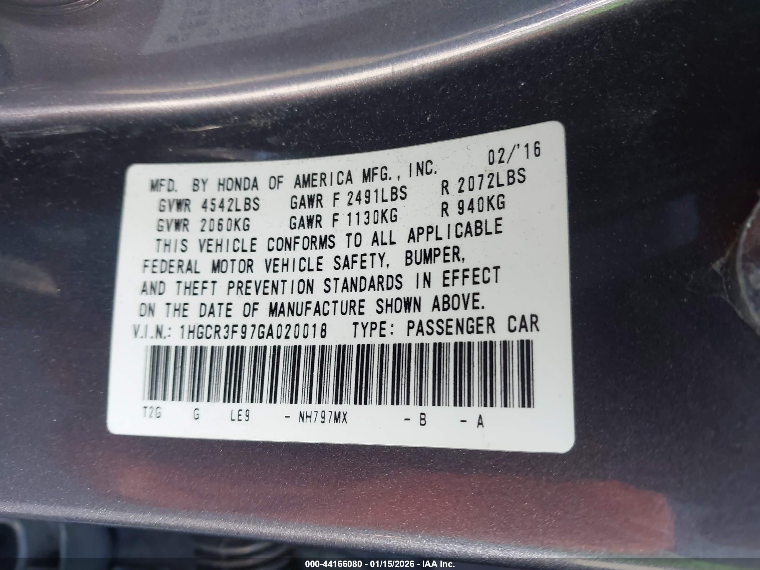 HONDA ACCORD image 9