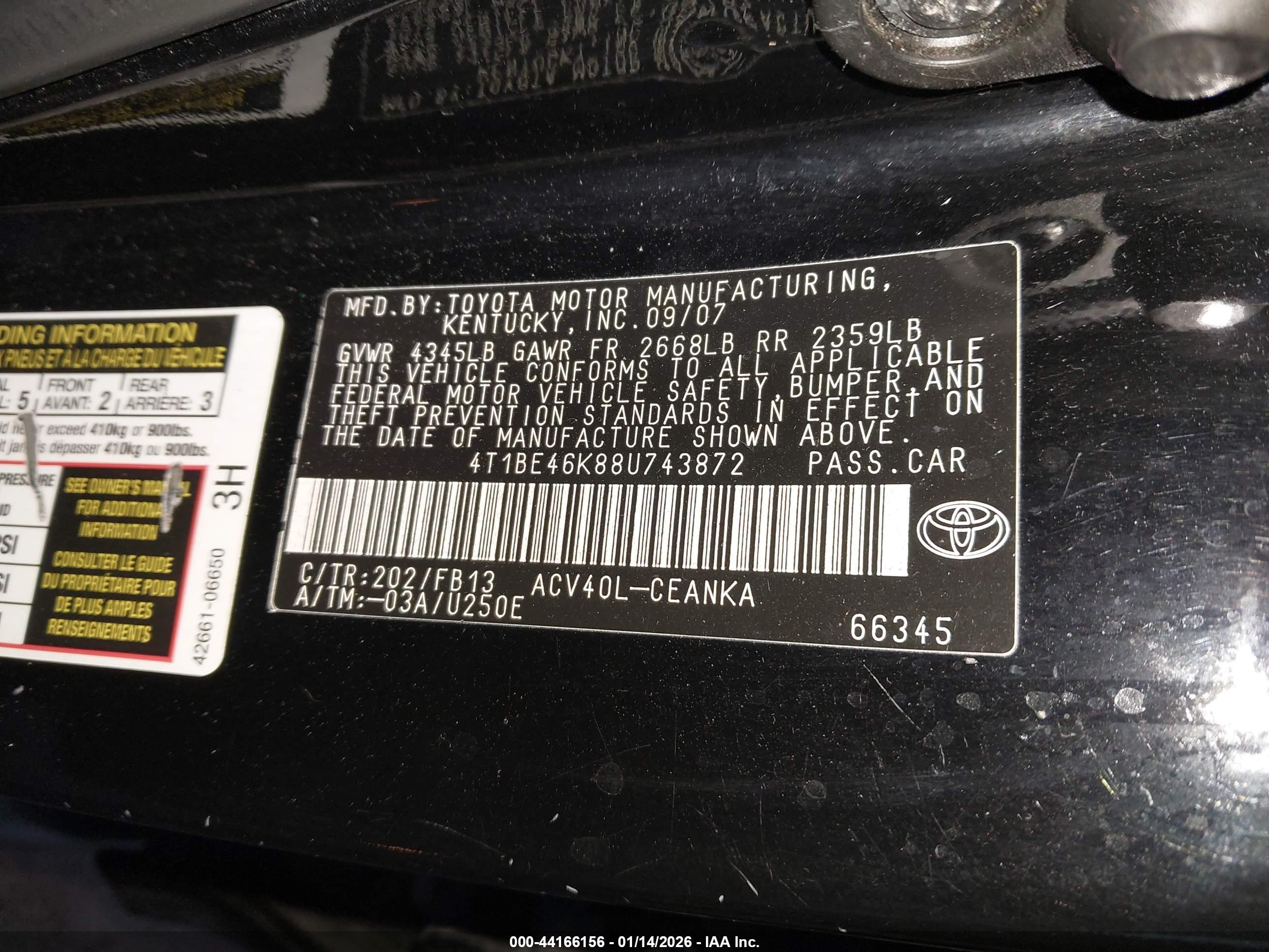 TOYOTA CAMRY image 9