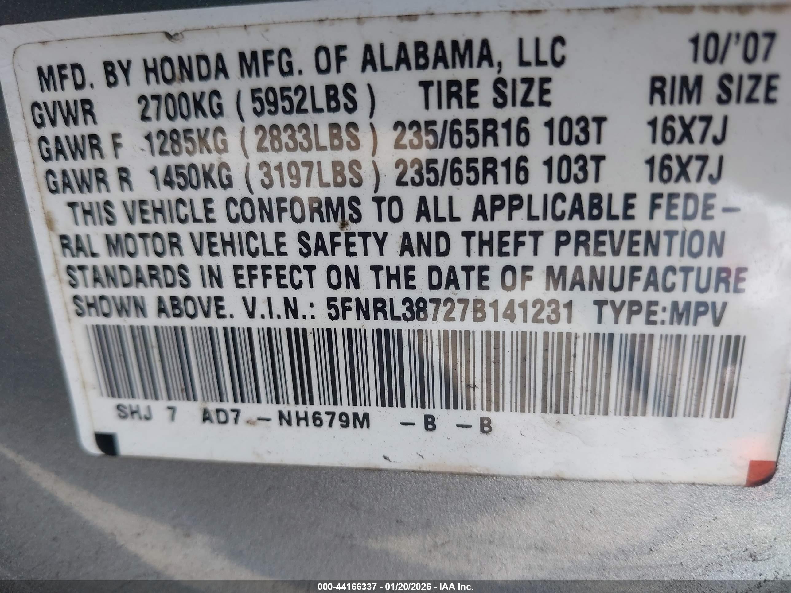 HONDA ODYSSEY image 9