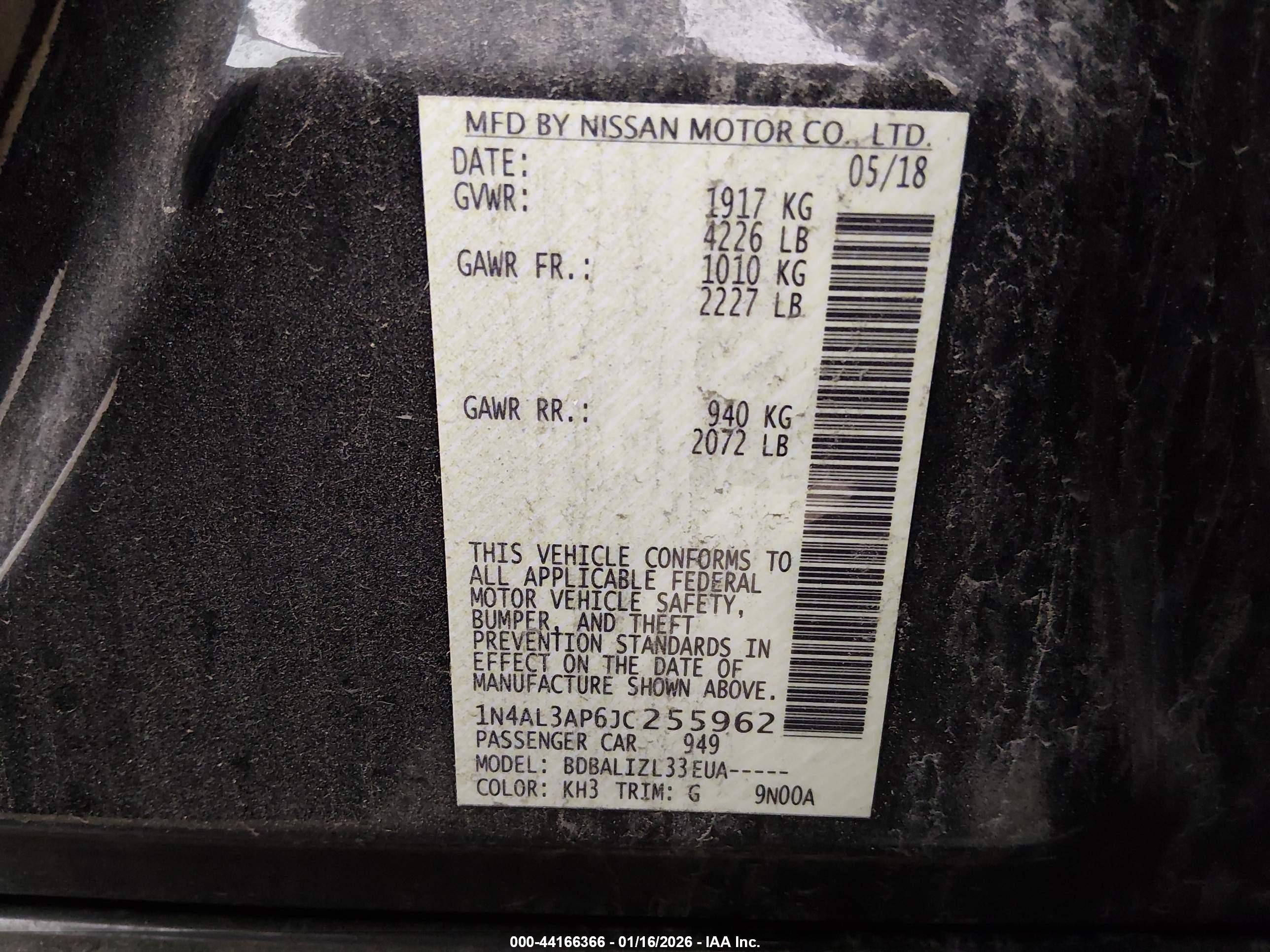 NISSAN ALTIMA image 9