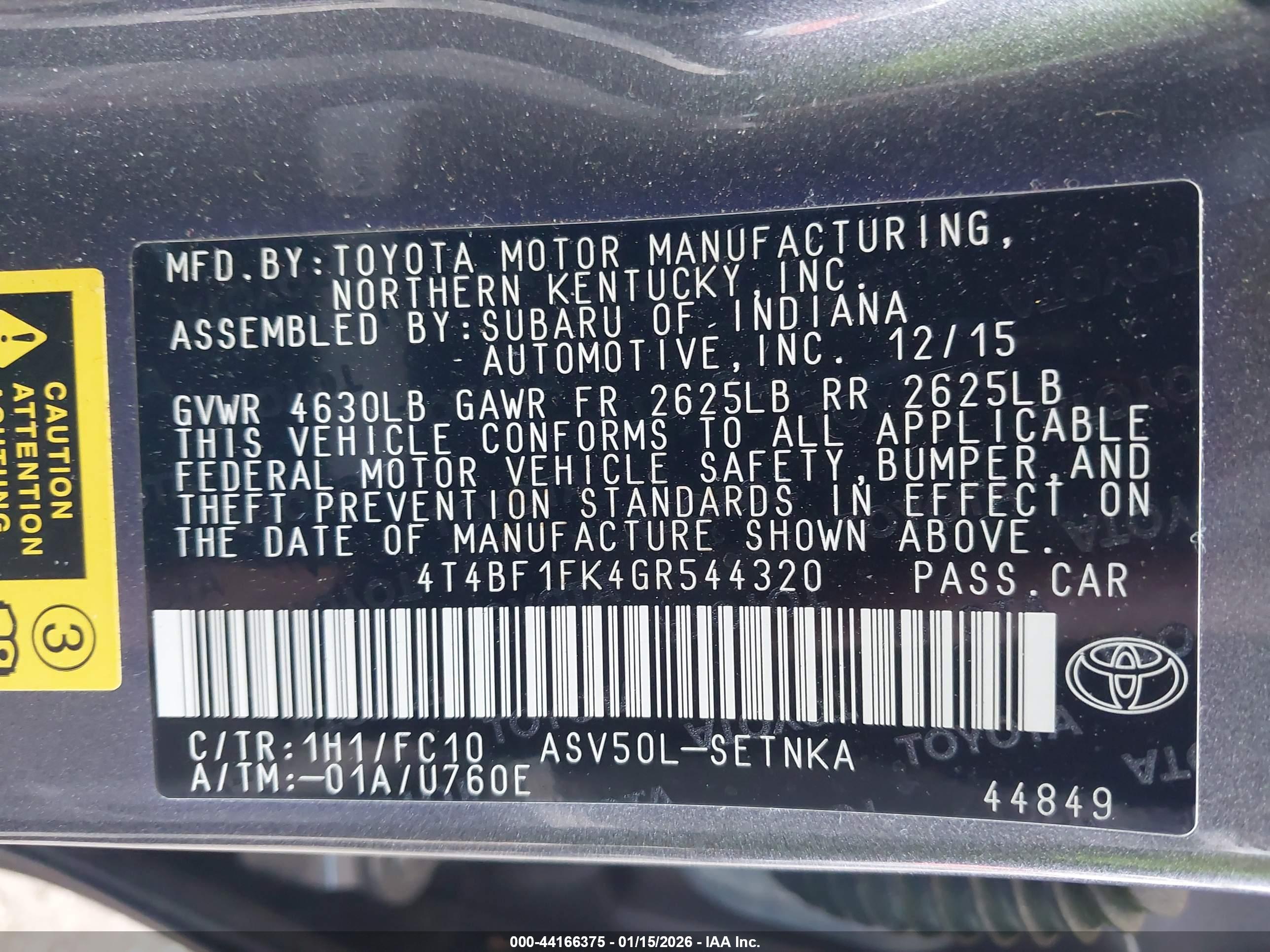 TOYOTA CAMRY image 9
