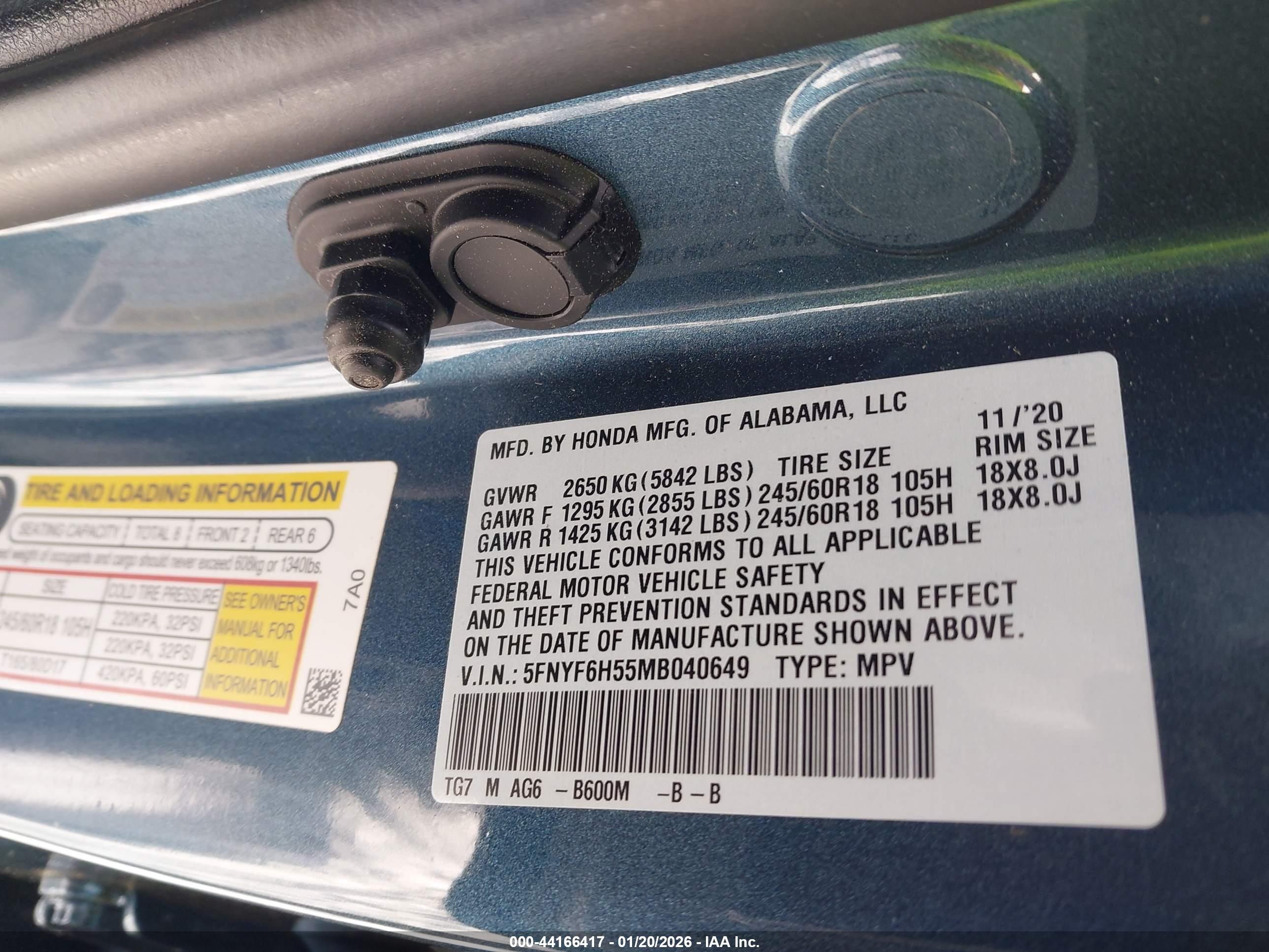 HONDA PILOT image 9