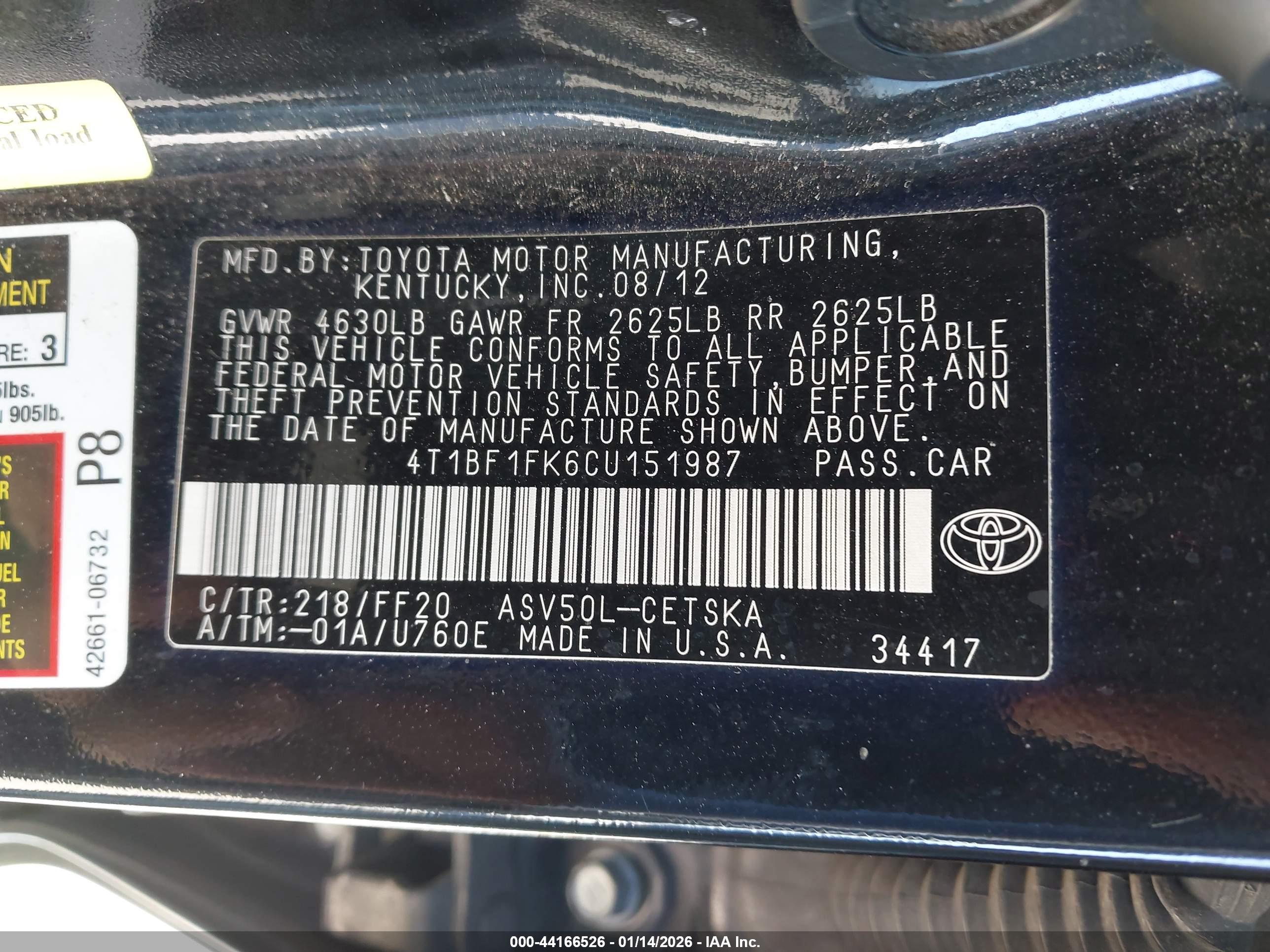 TOYOTA CAMRY image 9