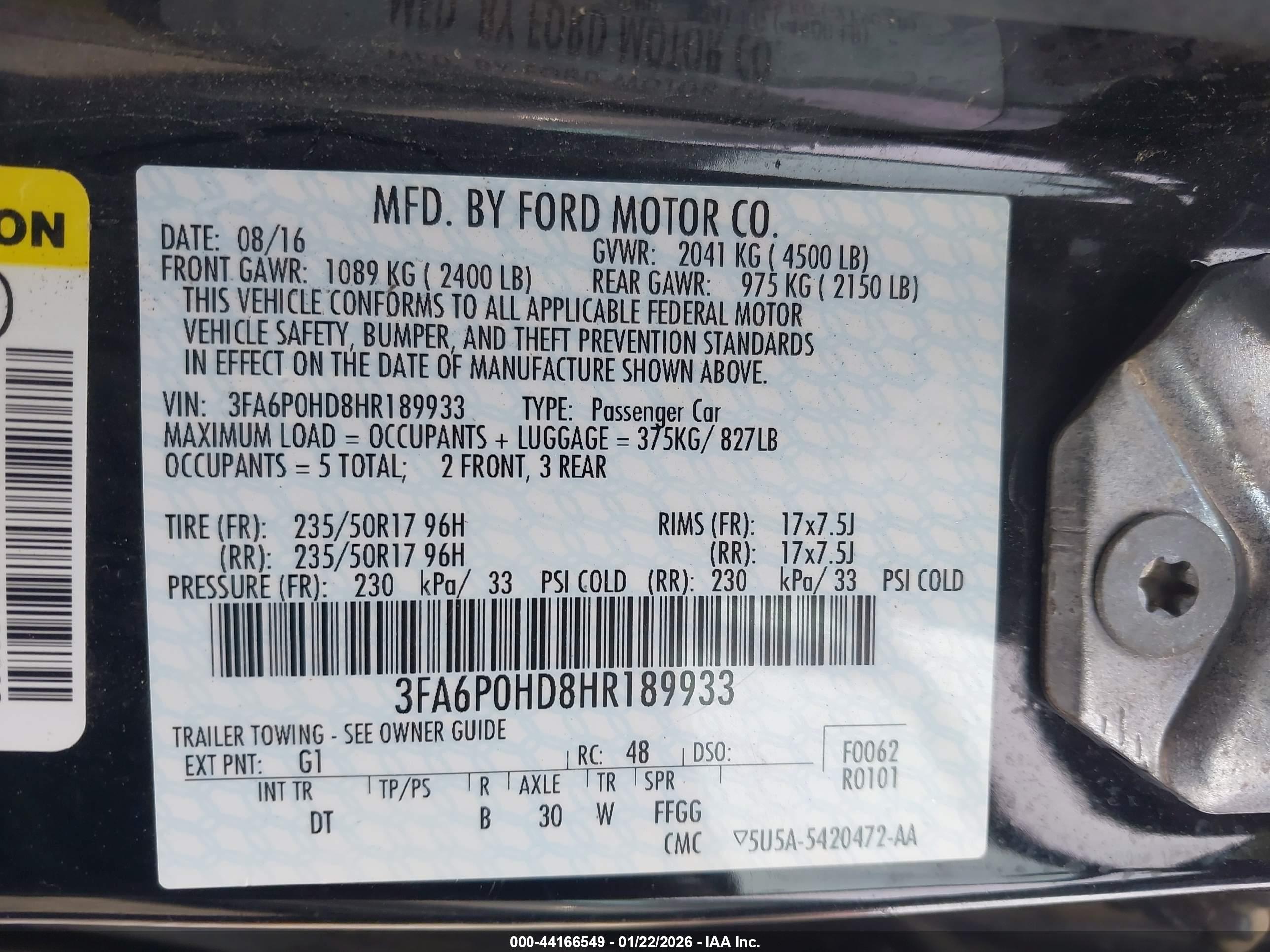FORD FUSION image 9
