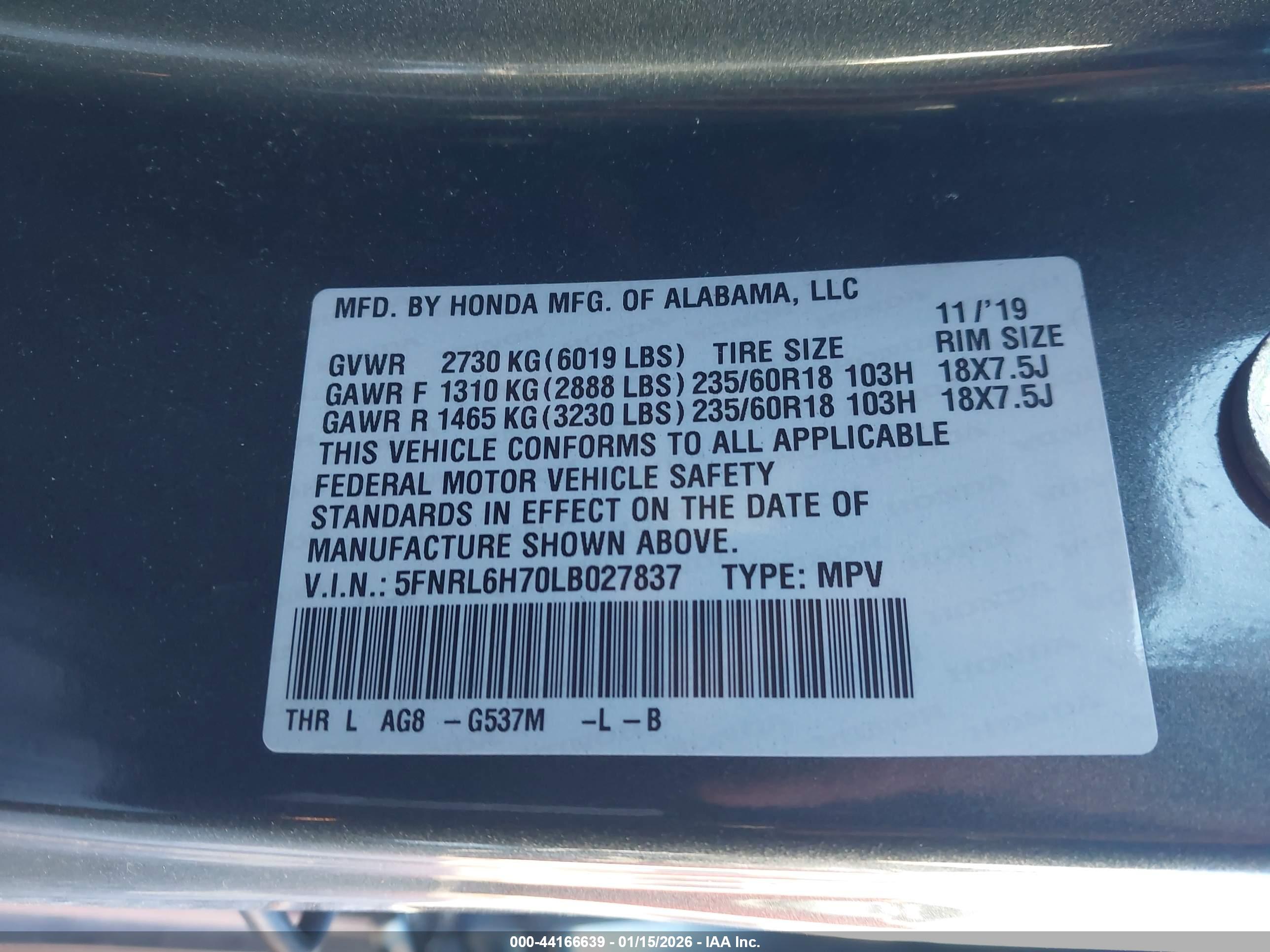 HONDA ODYSSEY image 9