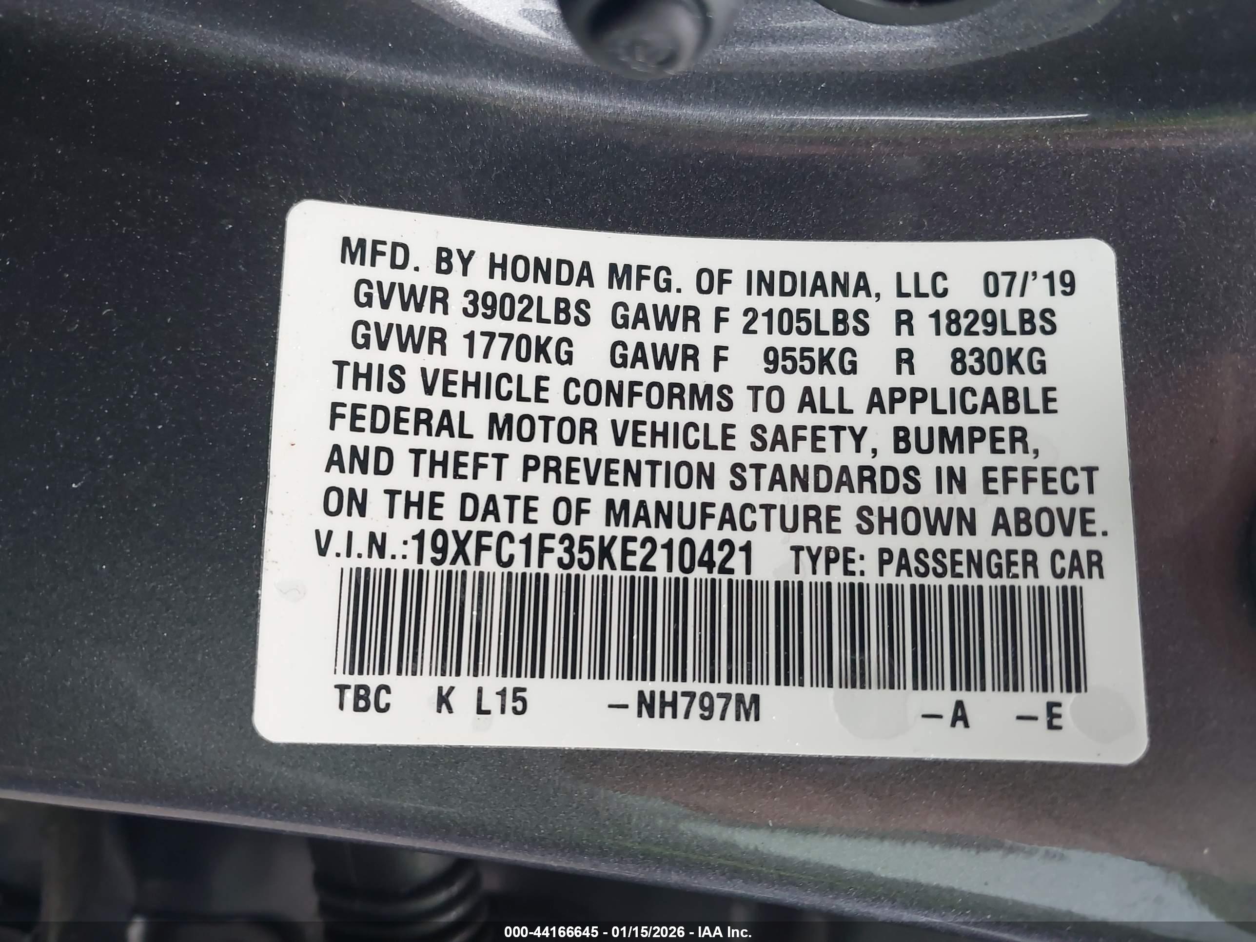 HONDA CIVIC image 9