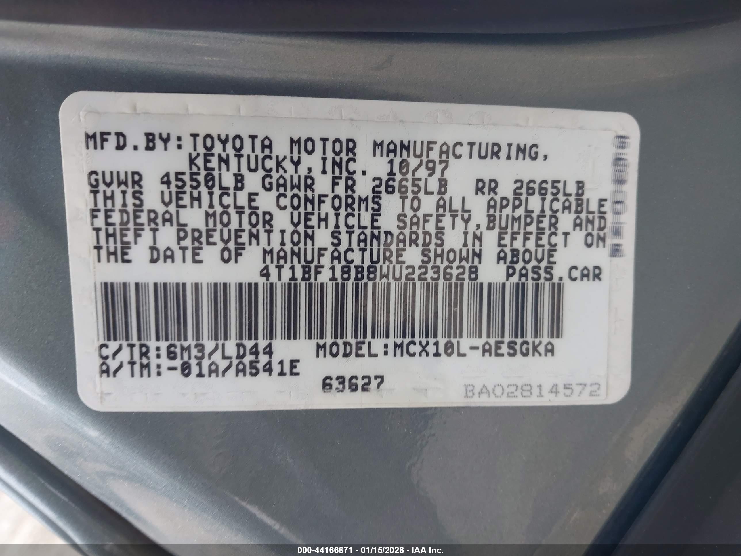 TOYOTA AVALON image 9