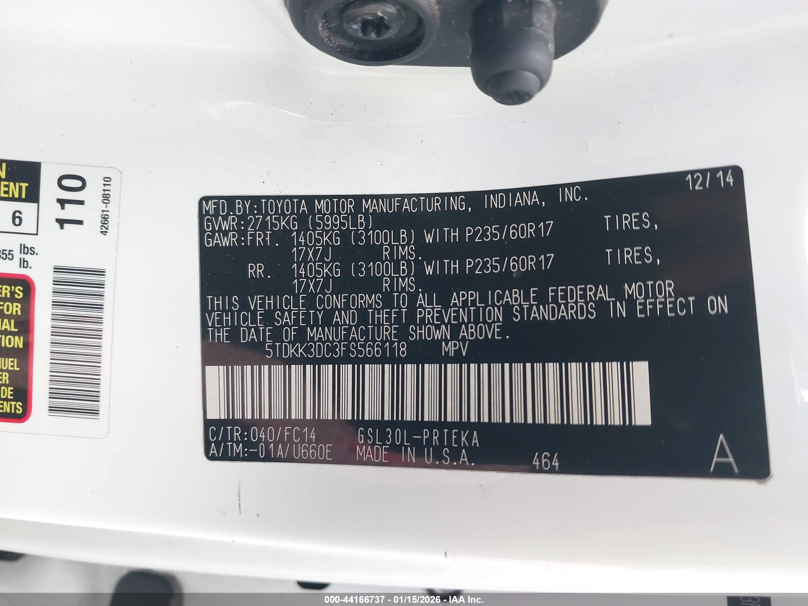 TOYOTA SIENNA image 9