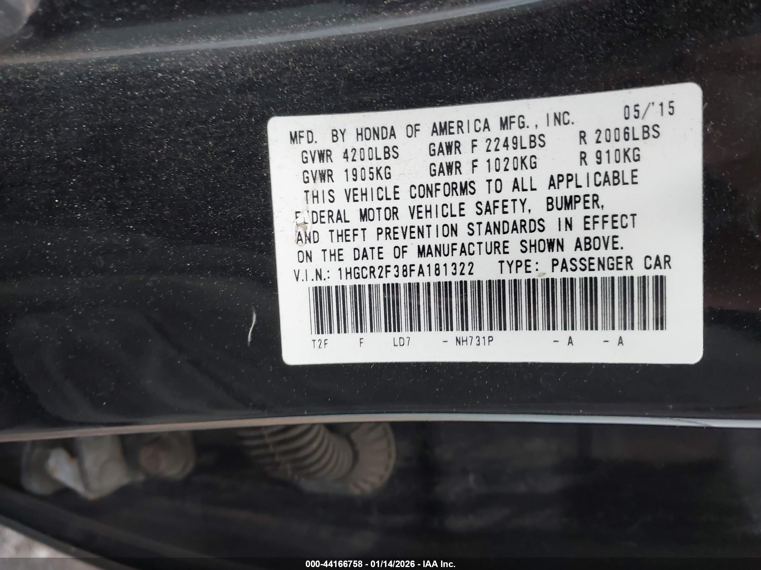HONDA ACCORD image 9