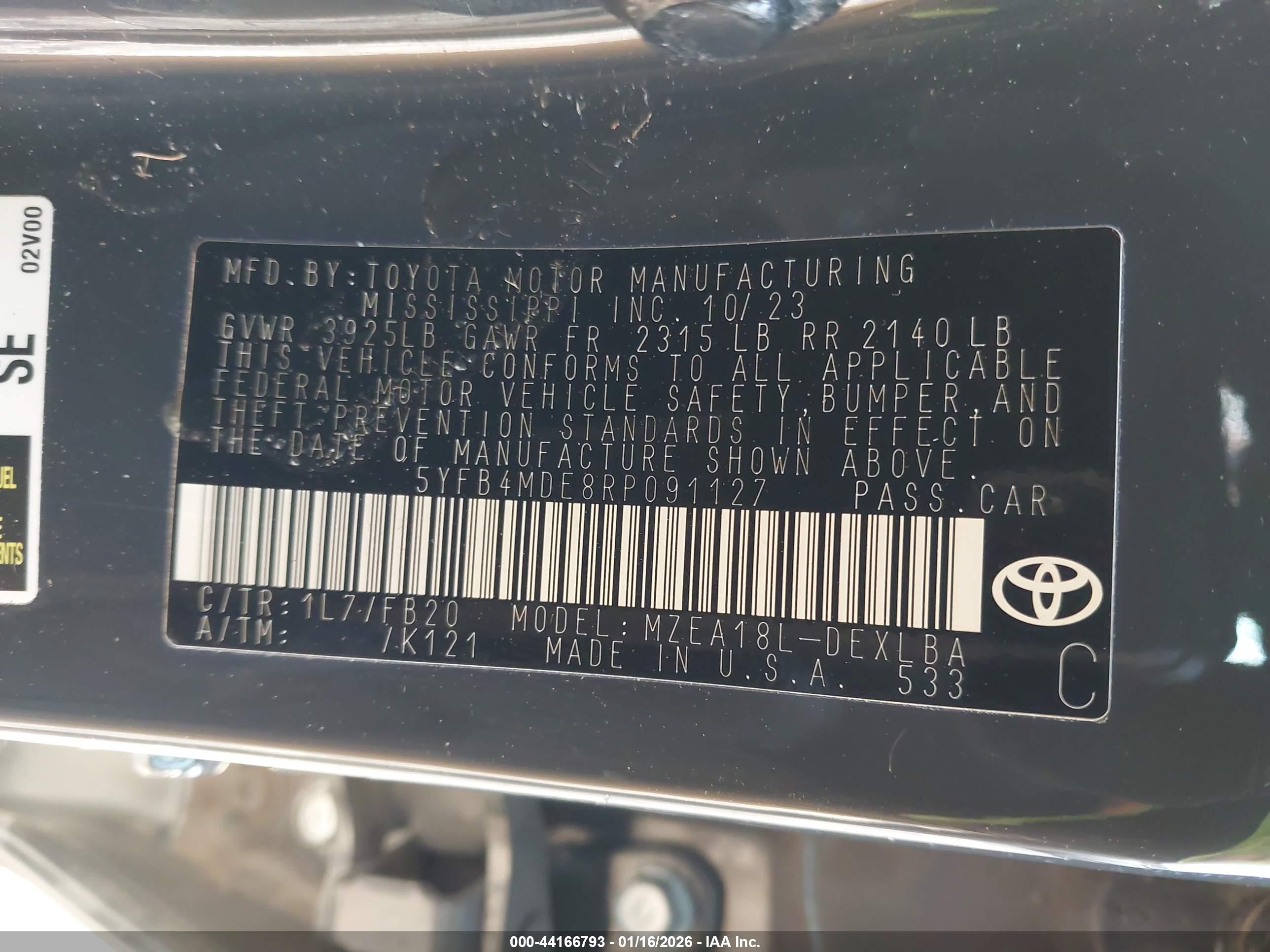 TOYOTA COROLLA image 9