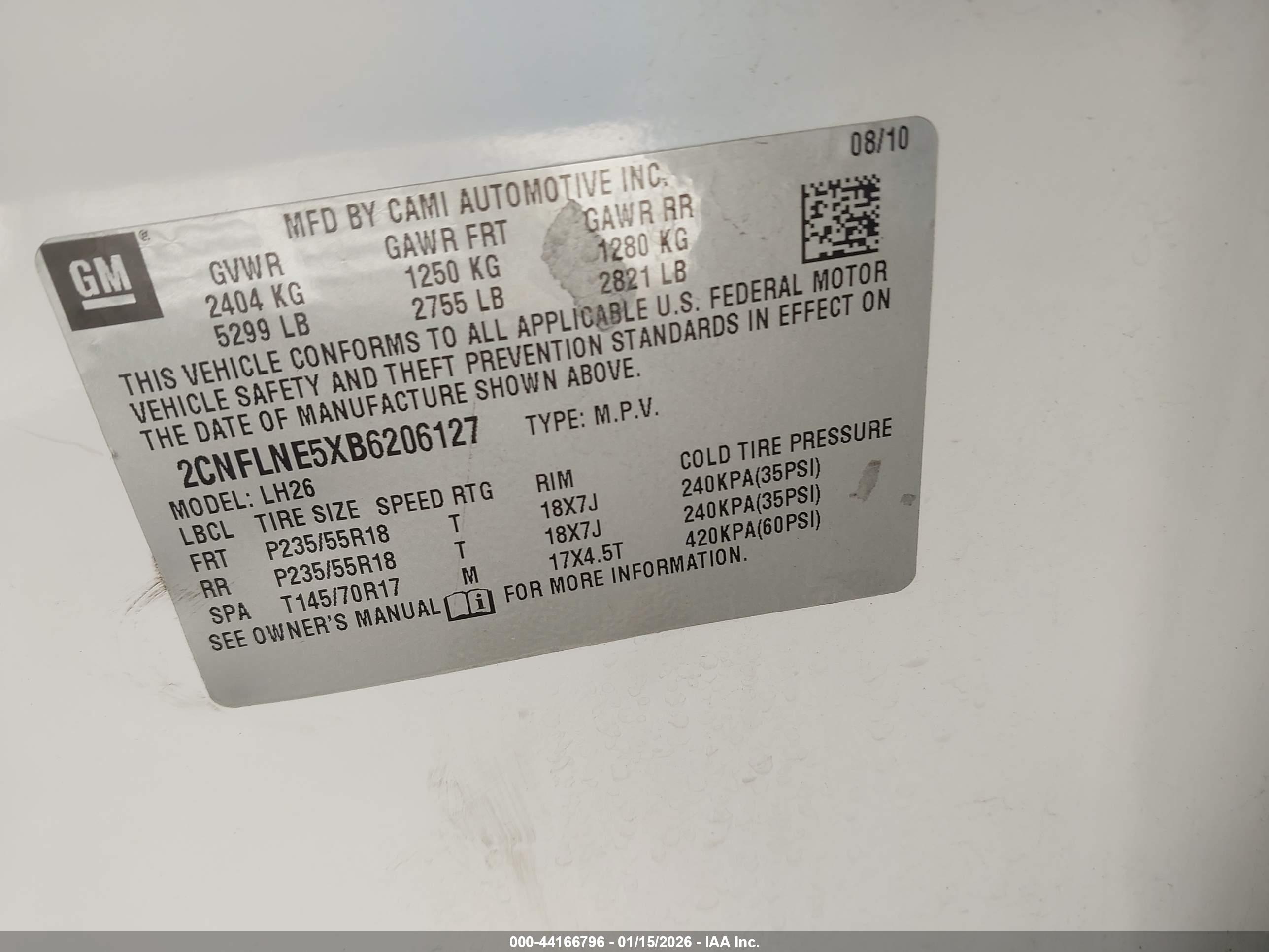 CHEVROLET EQUINOX image 9