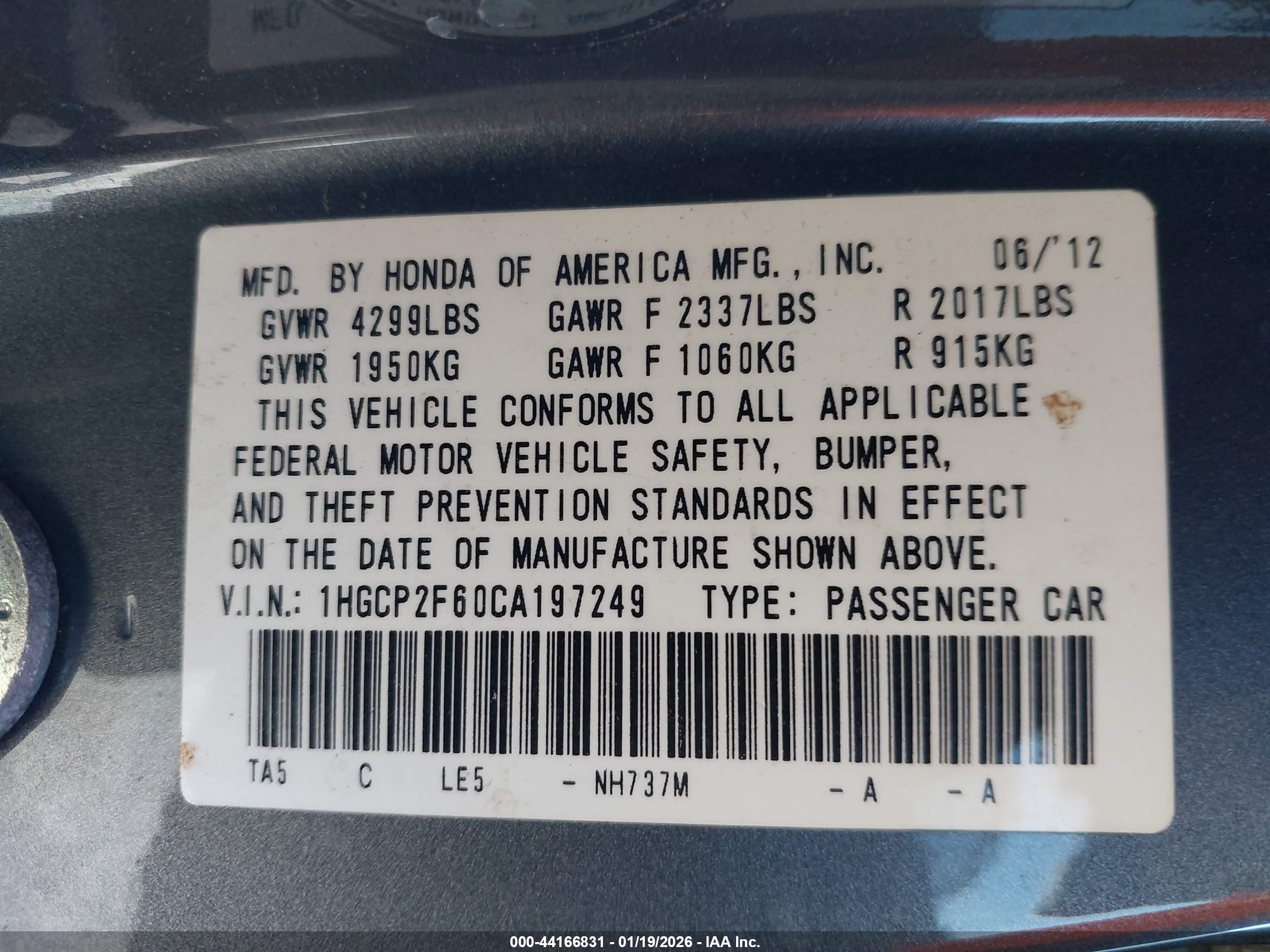HONDA ACCORD image 9