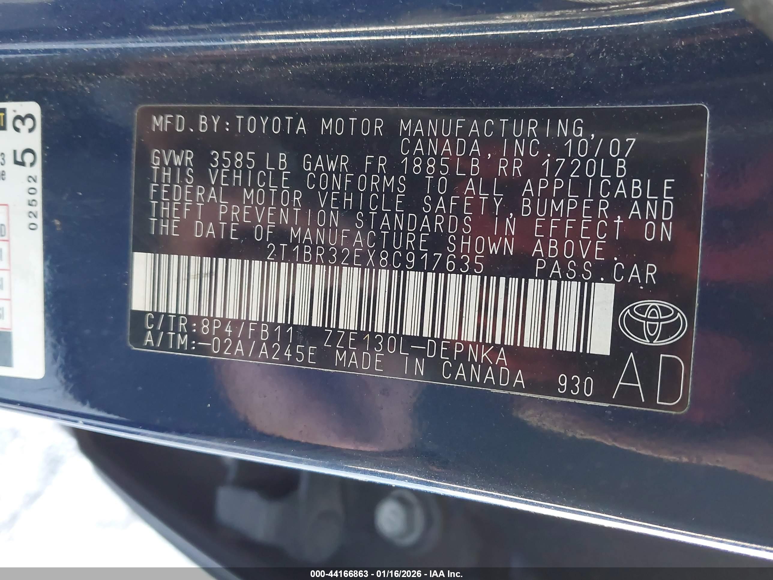 TOYOTA COROLLA image 9