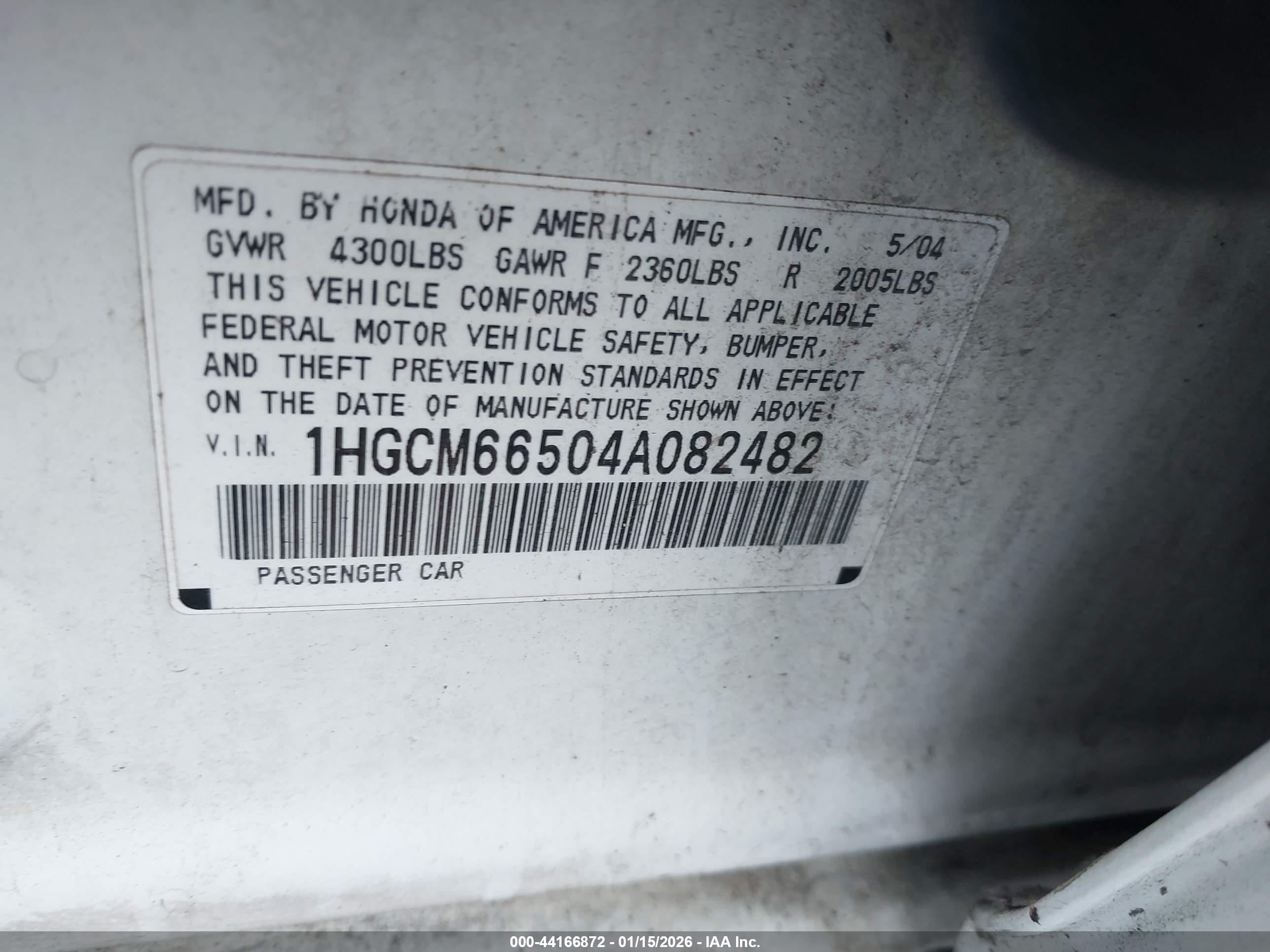 HONDA ACCORD image 9