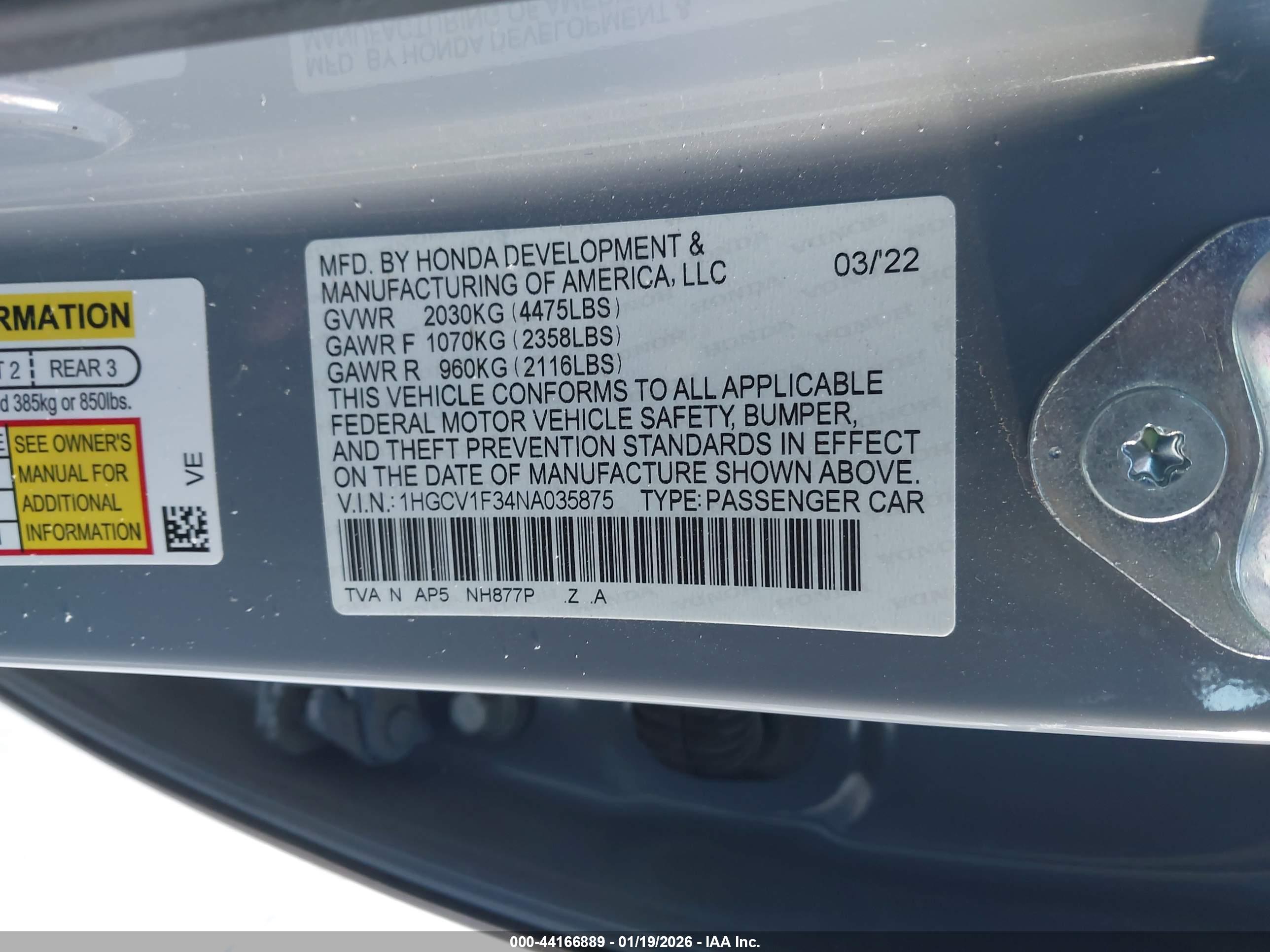HONDA ACCORD image 9
