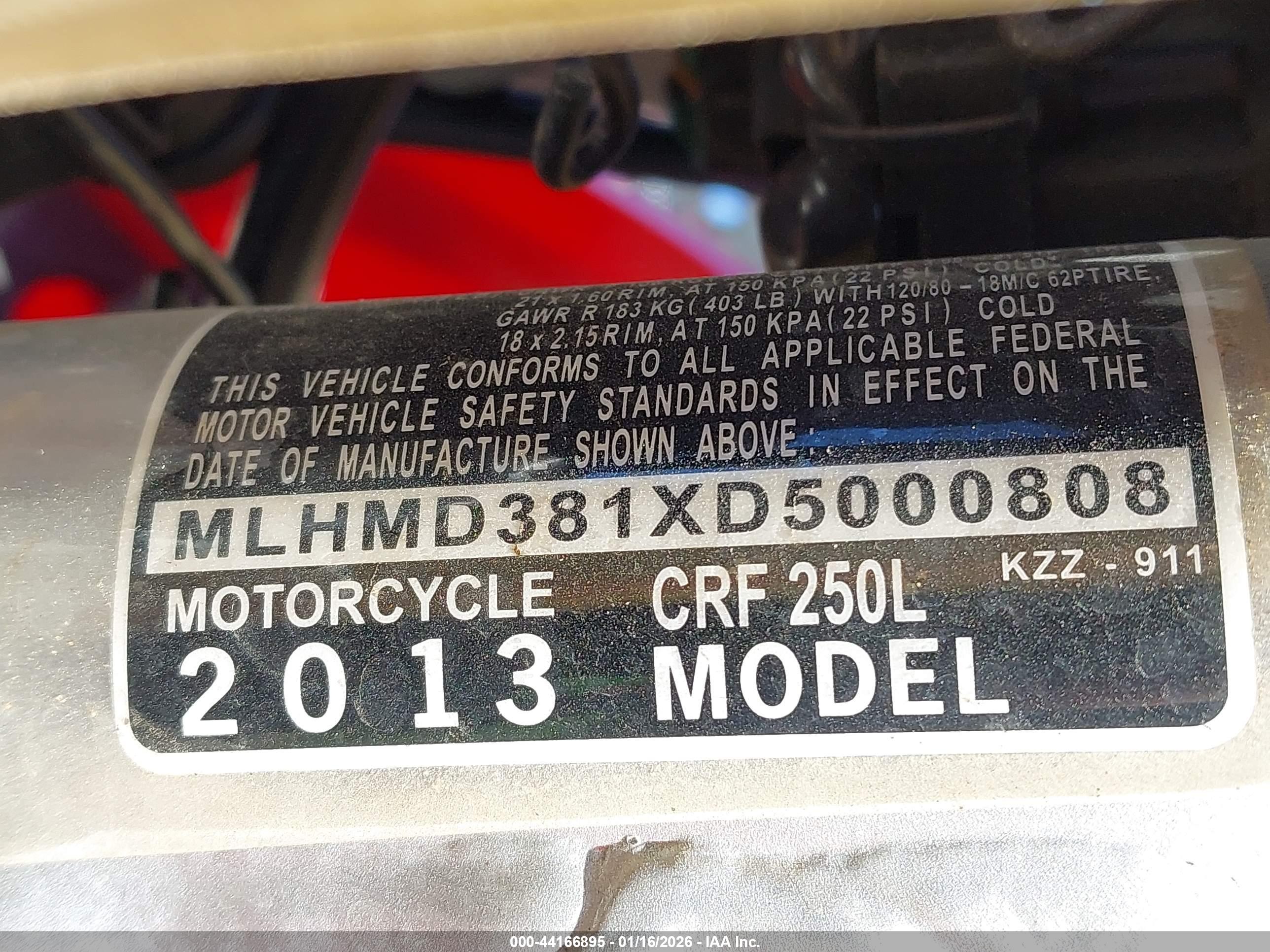 HONDA CRF250 image 10