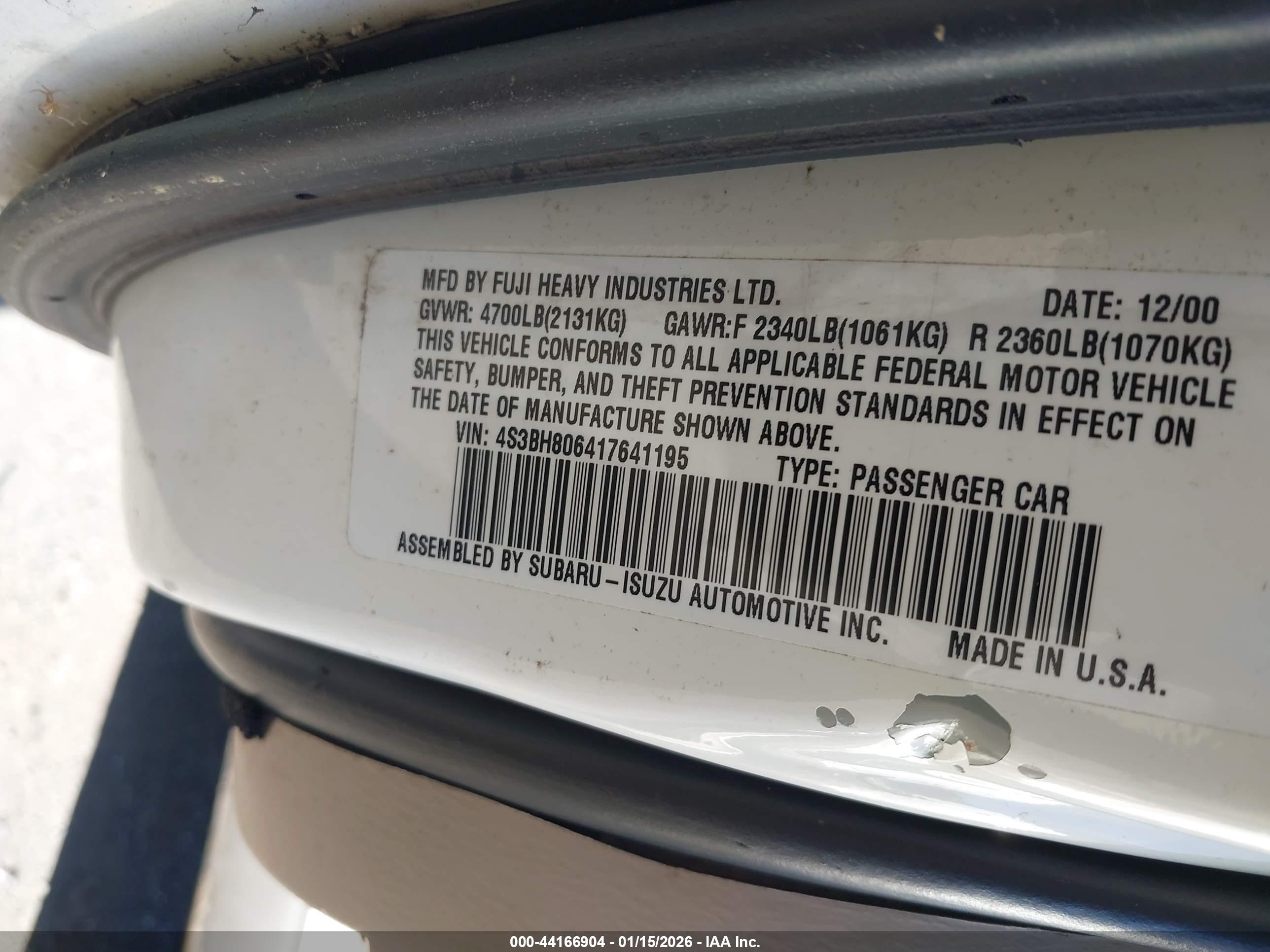 SUBARU OUTBACK image 9