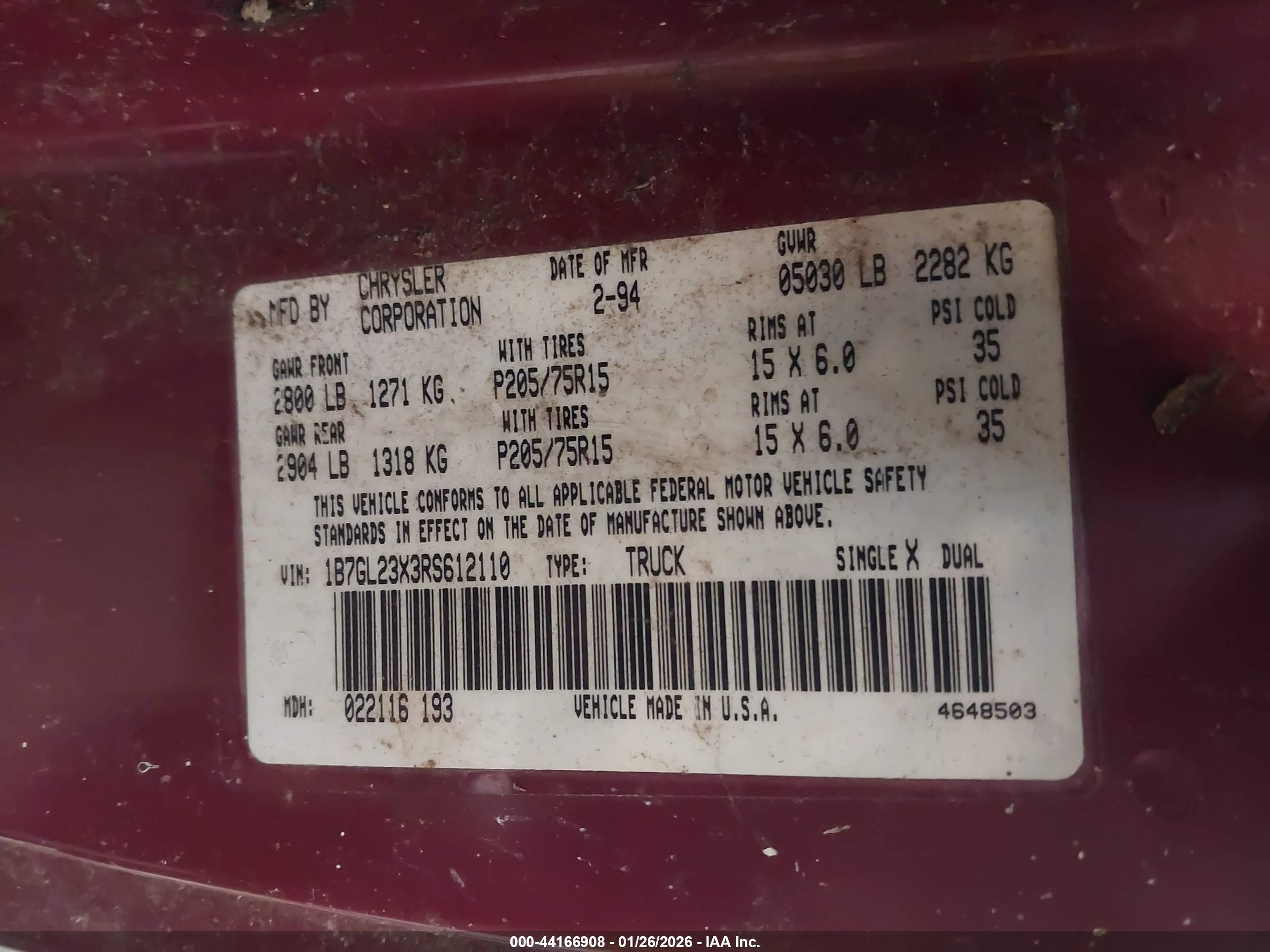 DODGE DAKOTA image 9