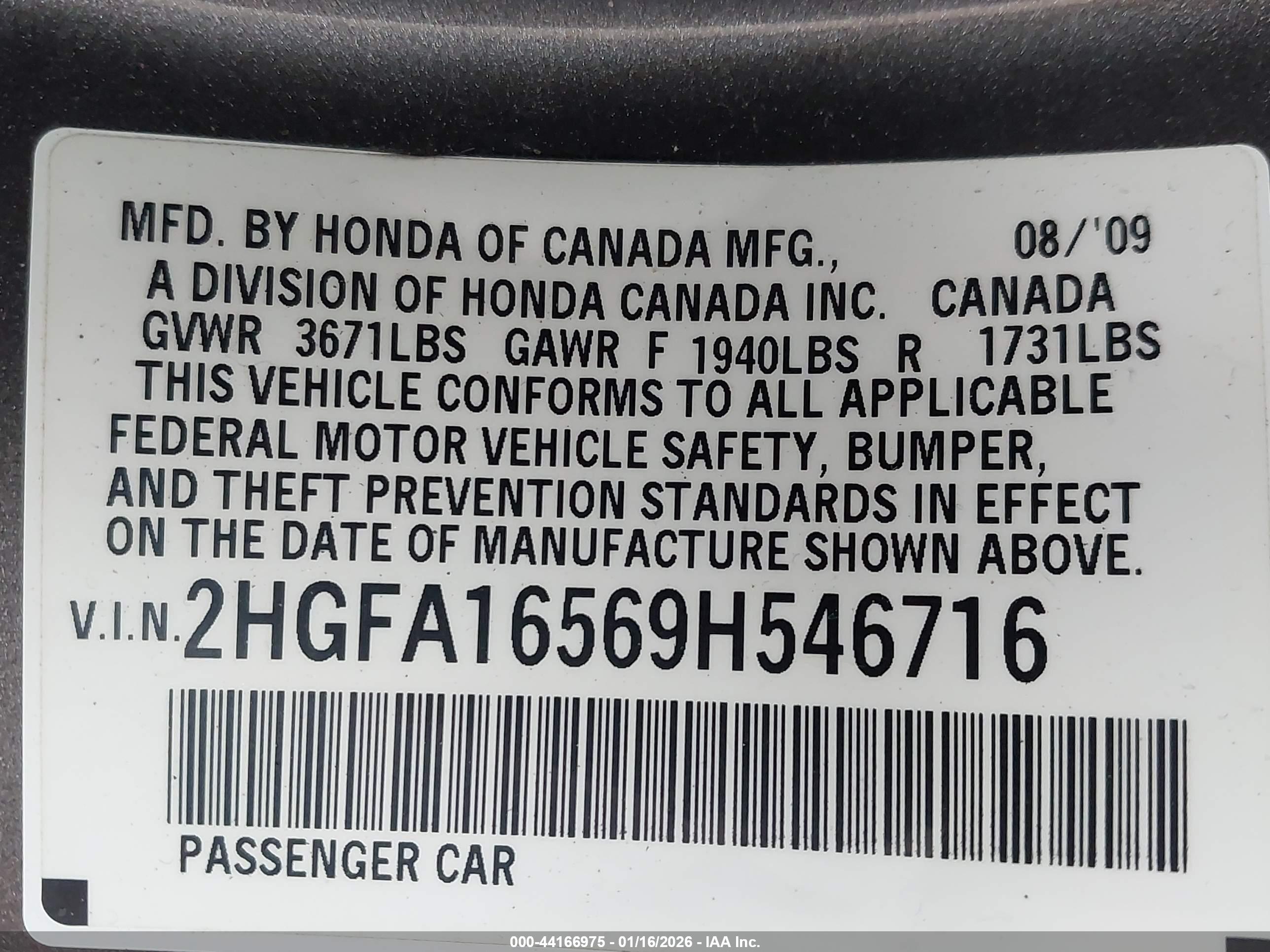 HONDA CIVIC image 9