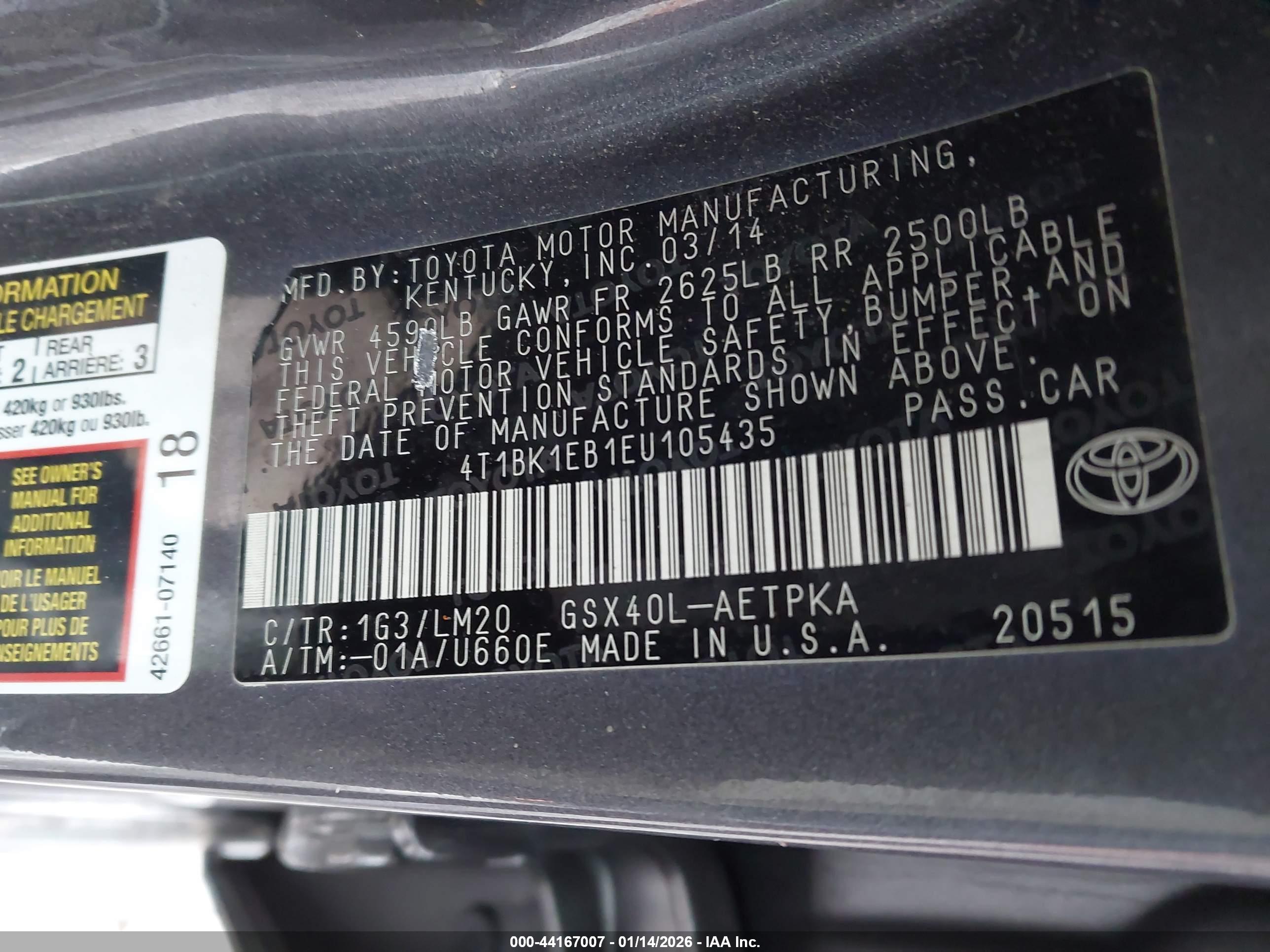 TOYOTA AVALON image 9
