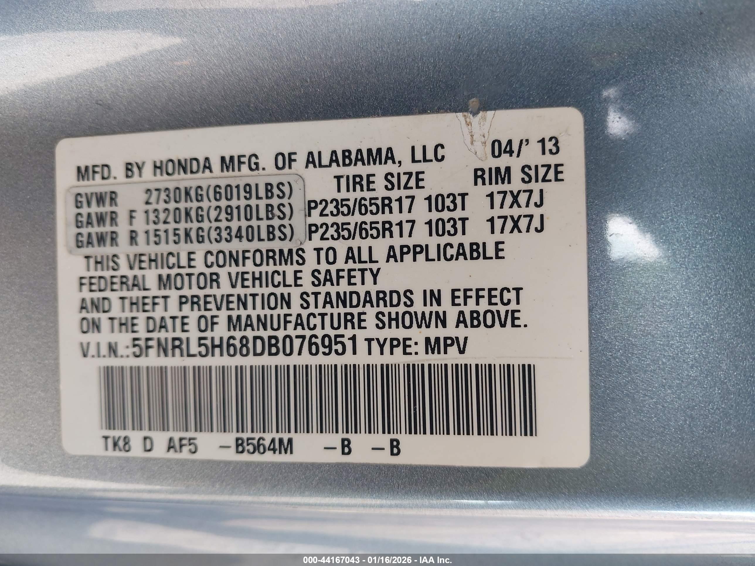 HONDA ODYSSEY image 9