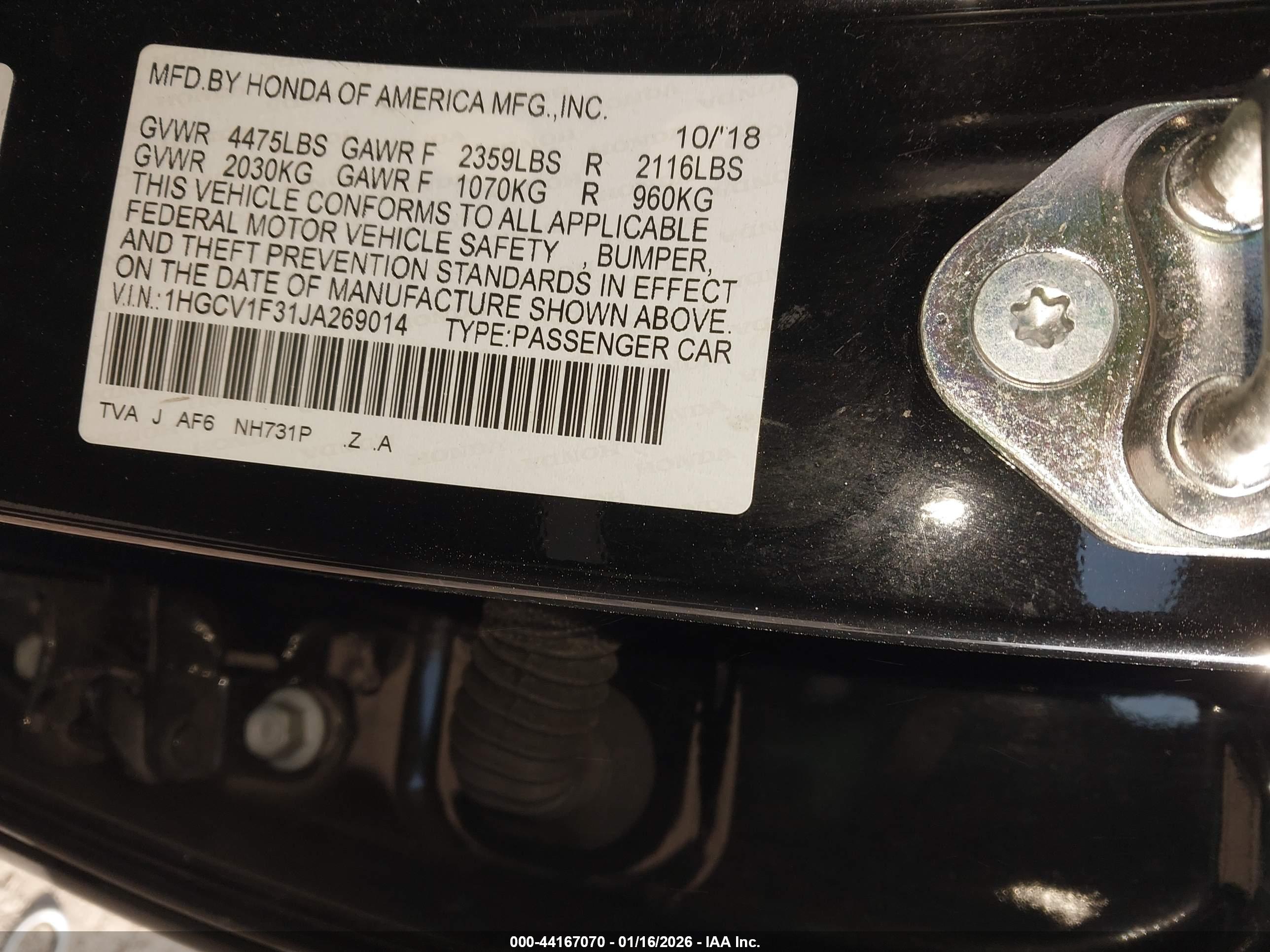 HONDA ACCORD image 9