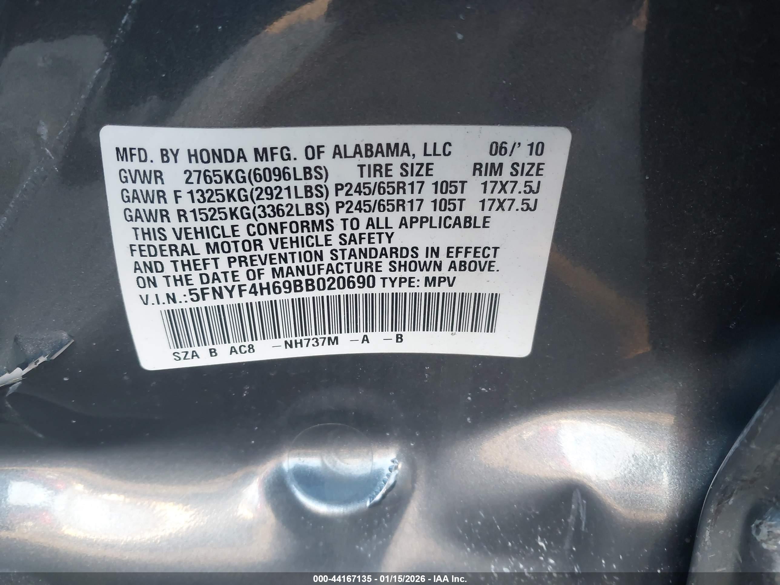 HONDA PILOT image 9