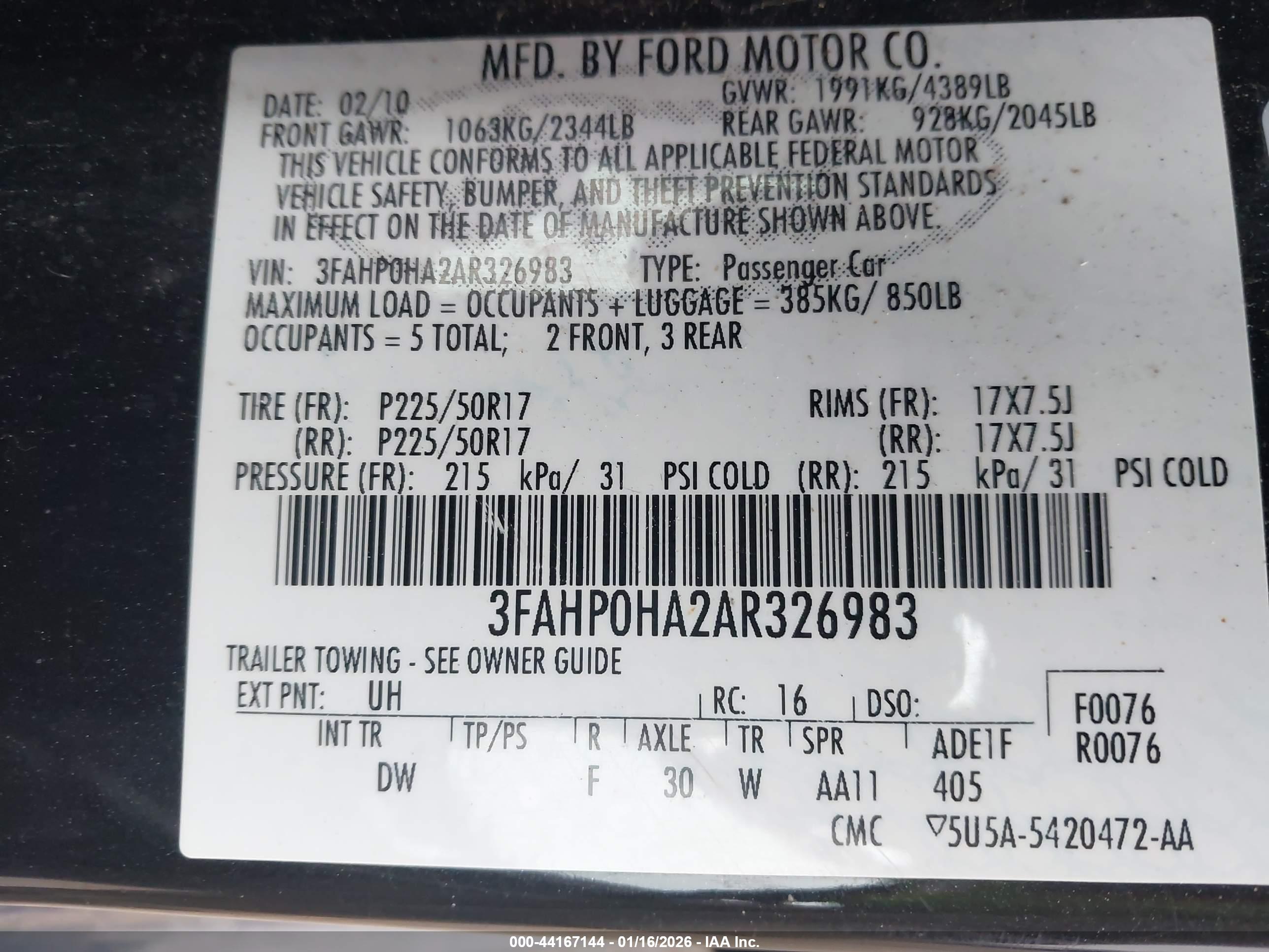 FORD FUSION image 9