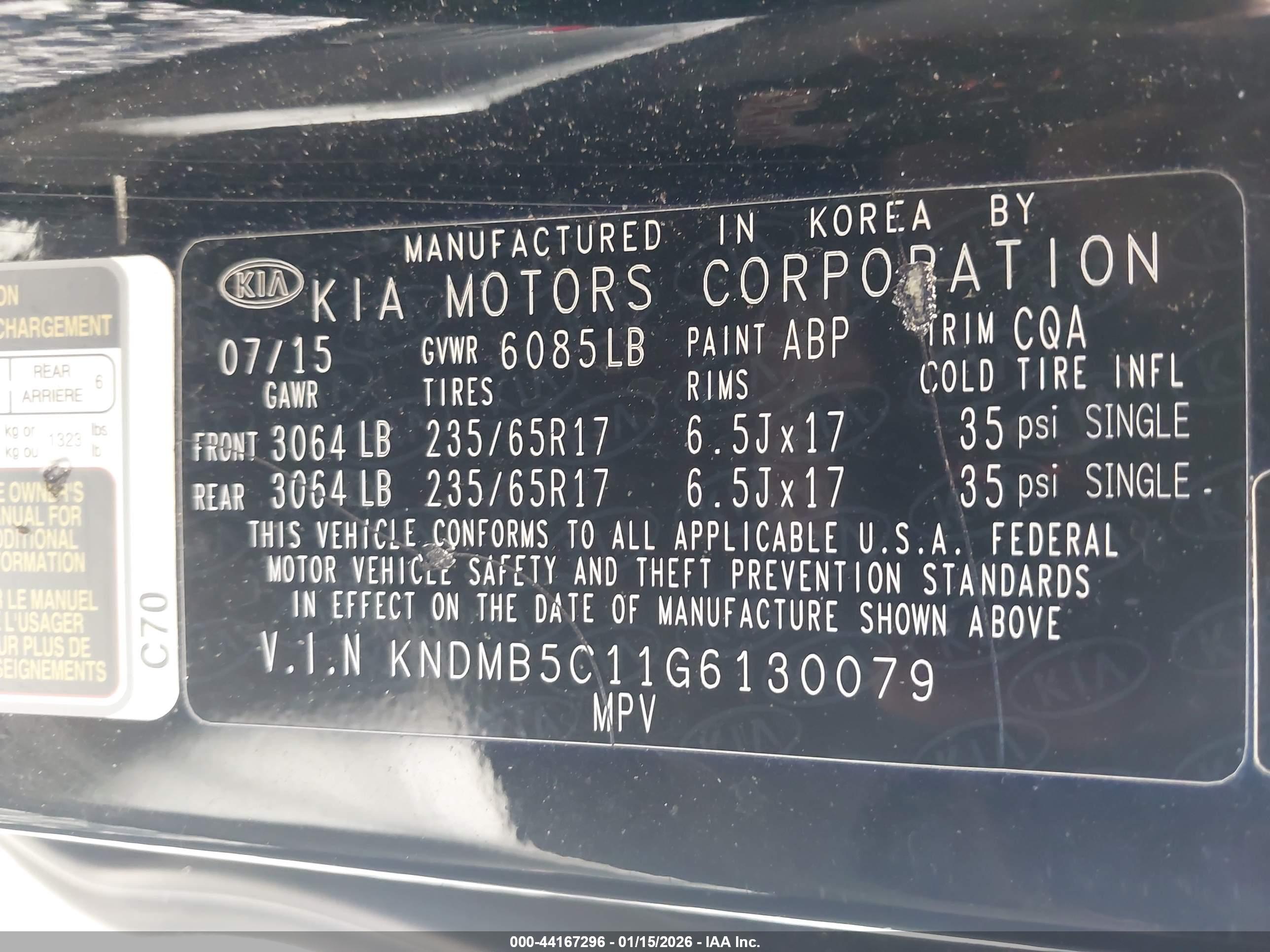 KIA SEDONA image 9