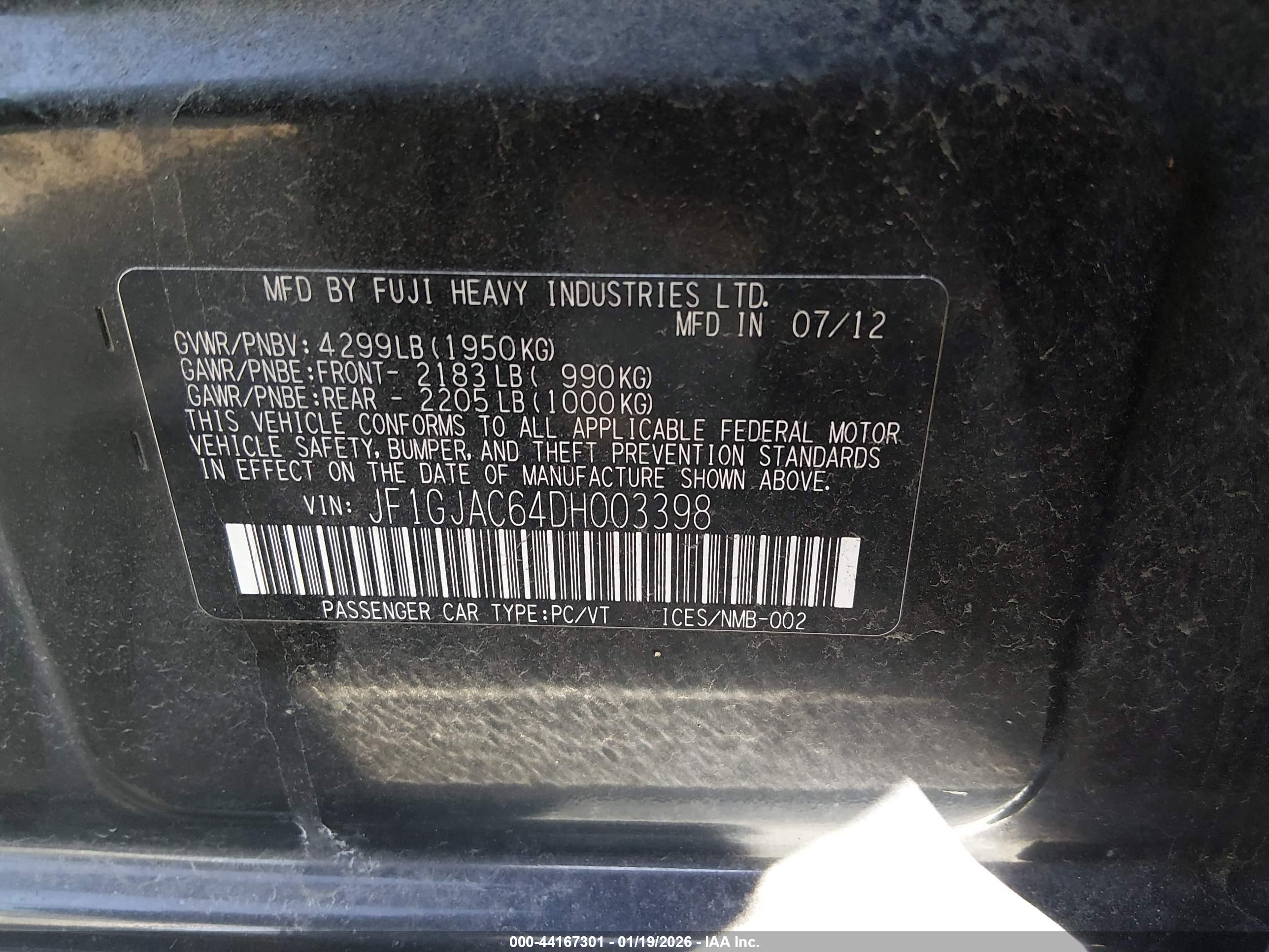 SUBARU IMPREZA image 9