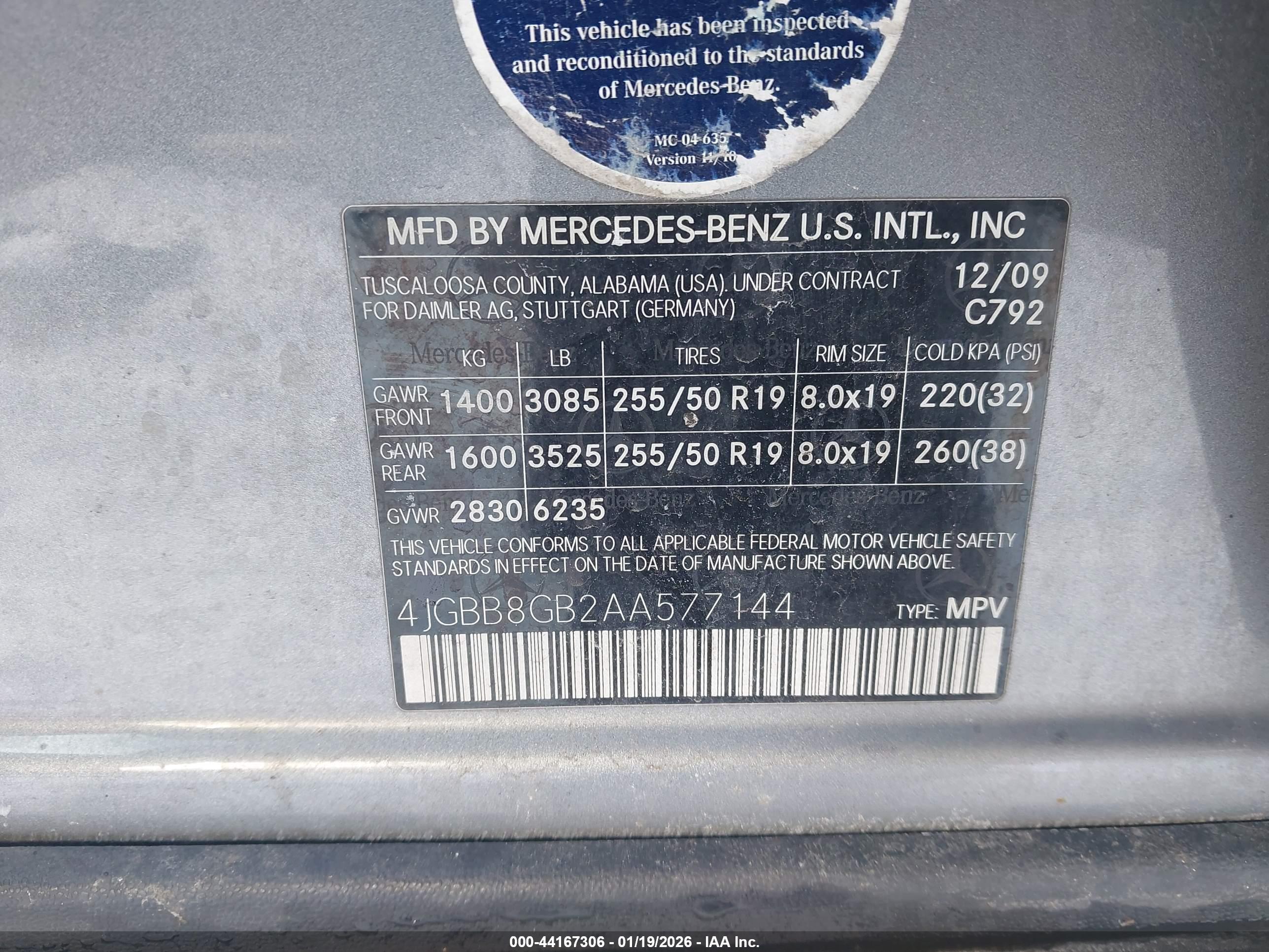 MERCEDES-BENZ ML image 9