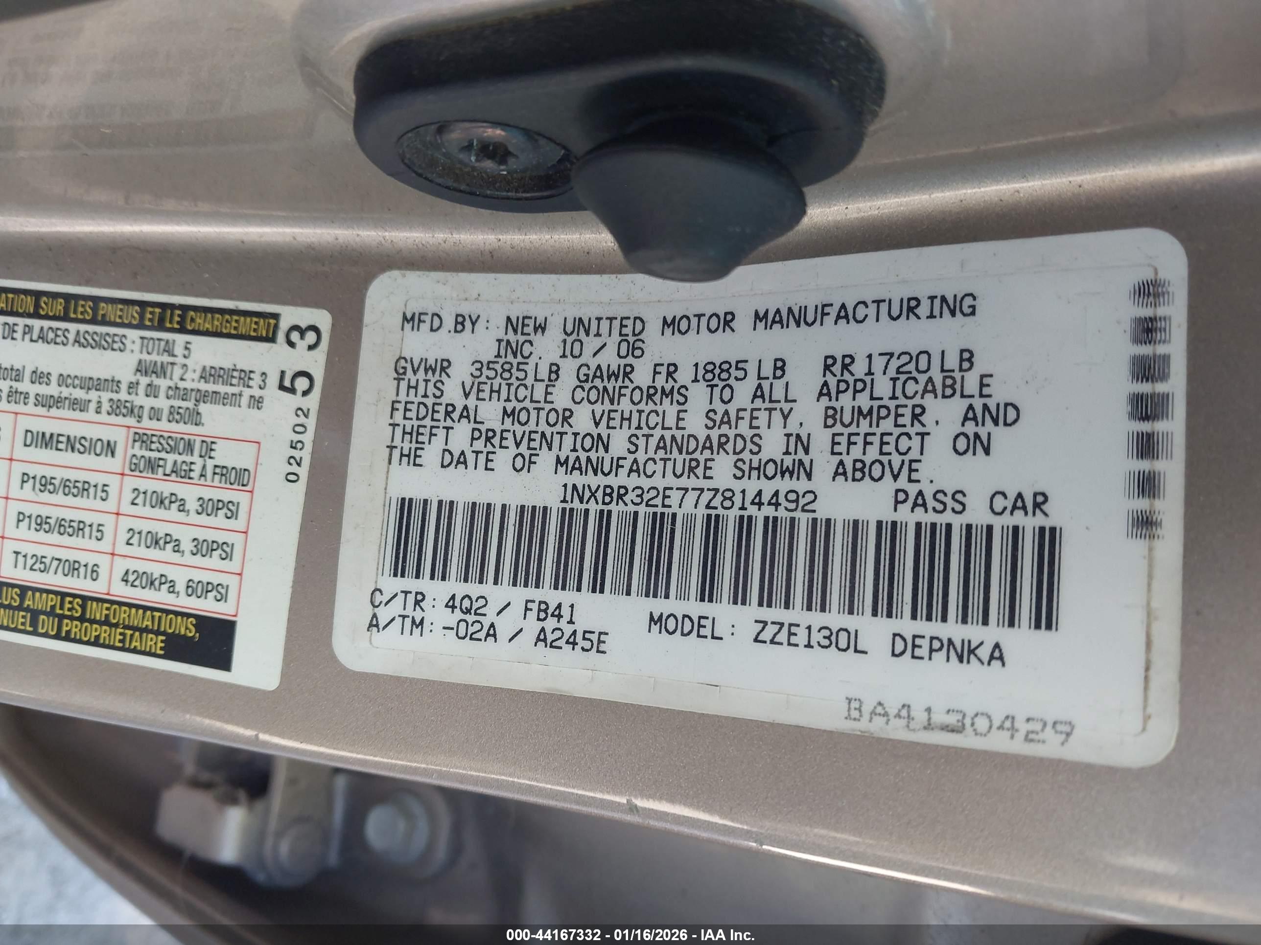 TOYOTA COROLLA image 9