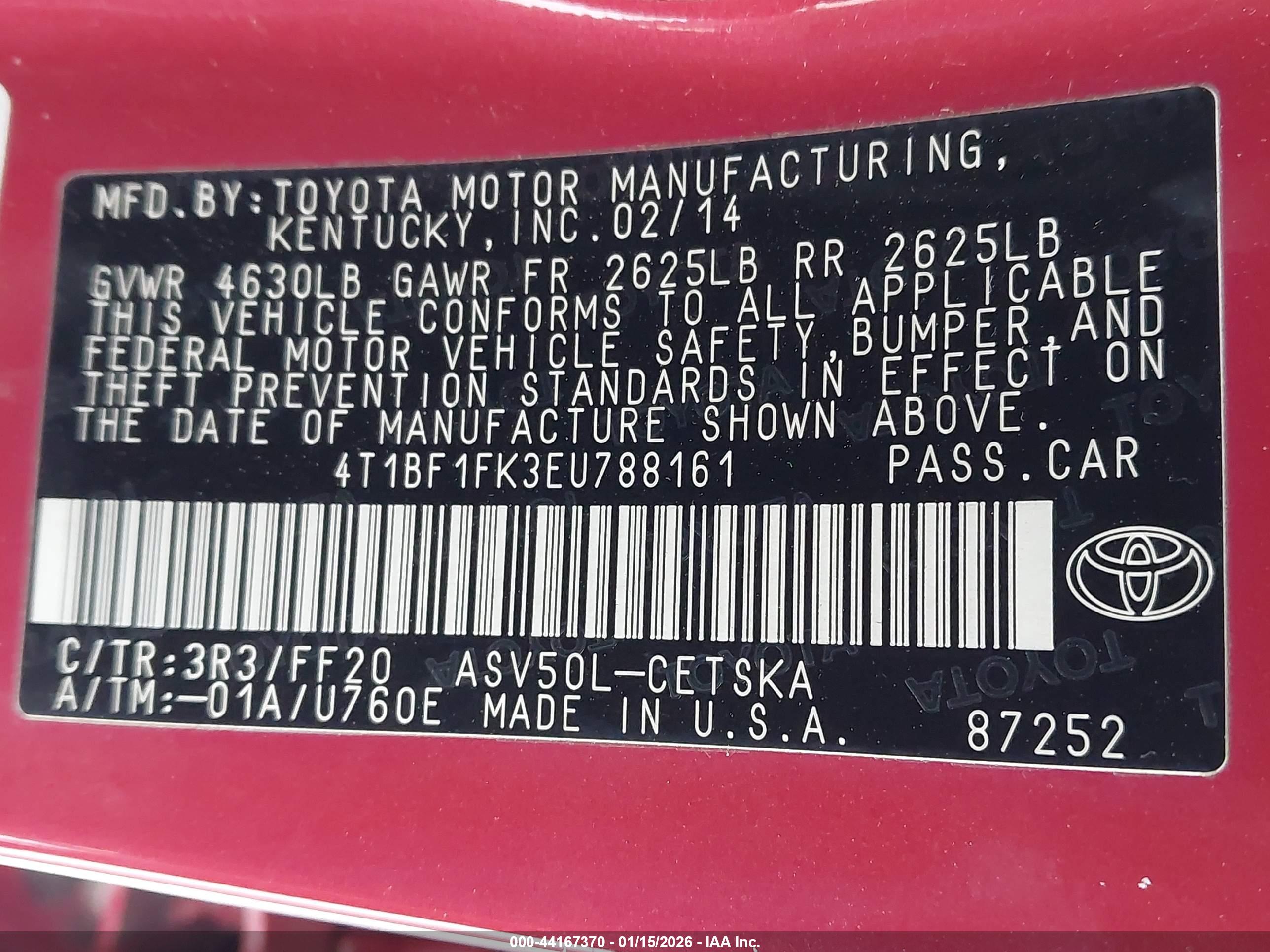 TOYOTA CAMRY image 9