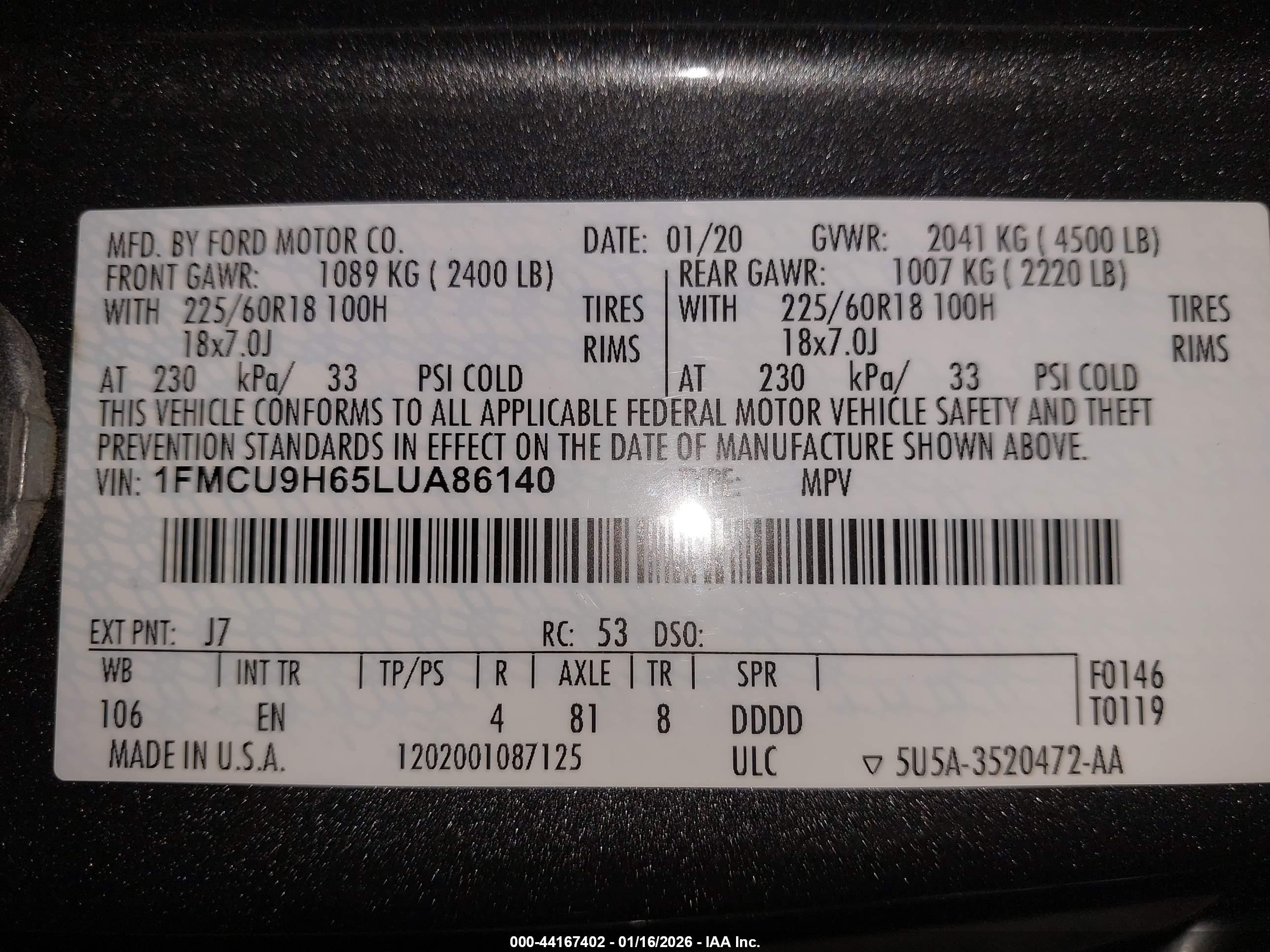 FORD ESCAPE image 9