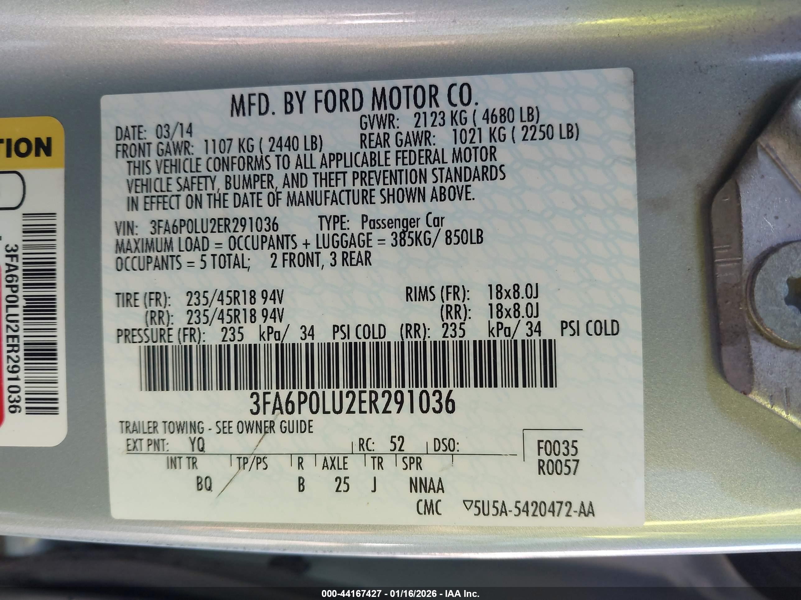 FORD FUSION image 9