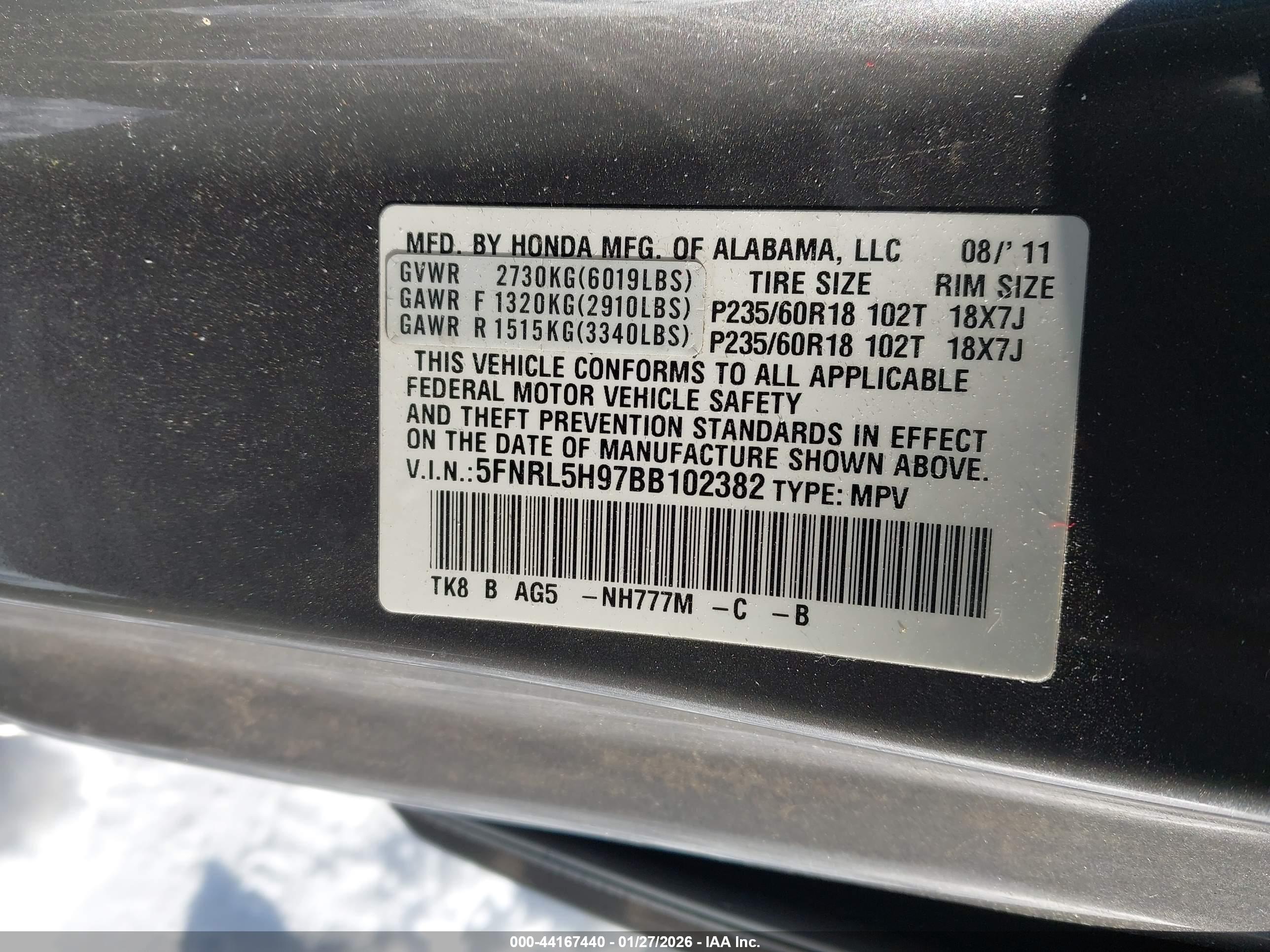 HONDA ODYSSEY image 9
