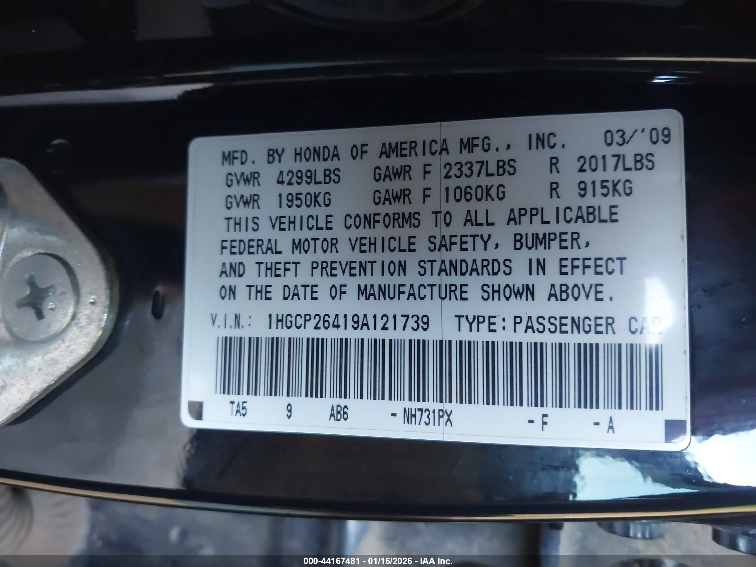 HONDA ACCORD image 9