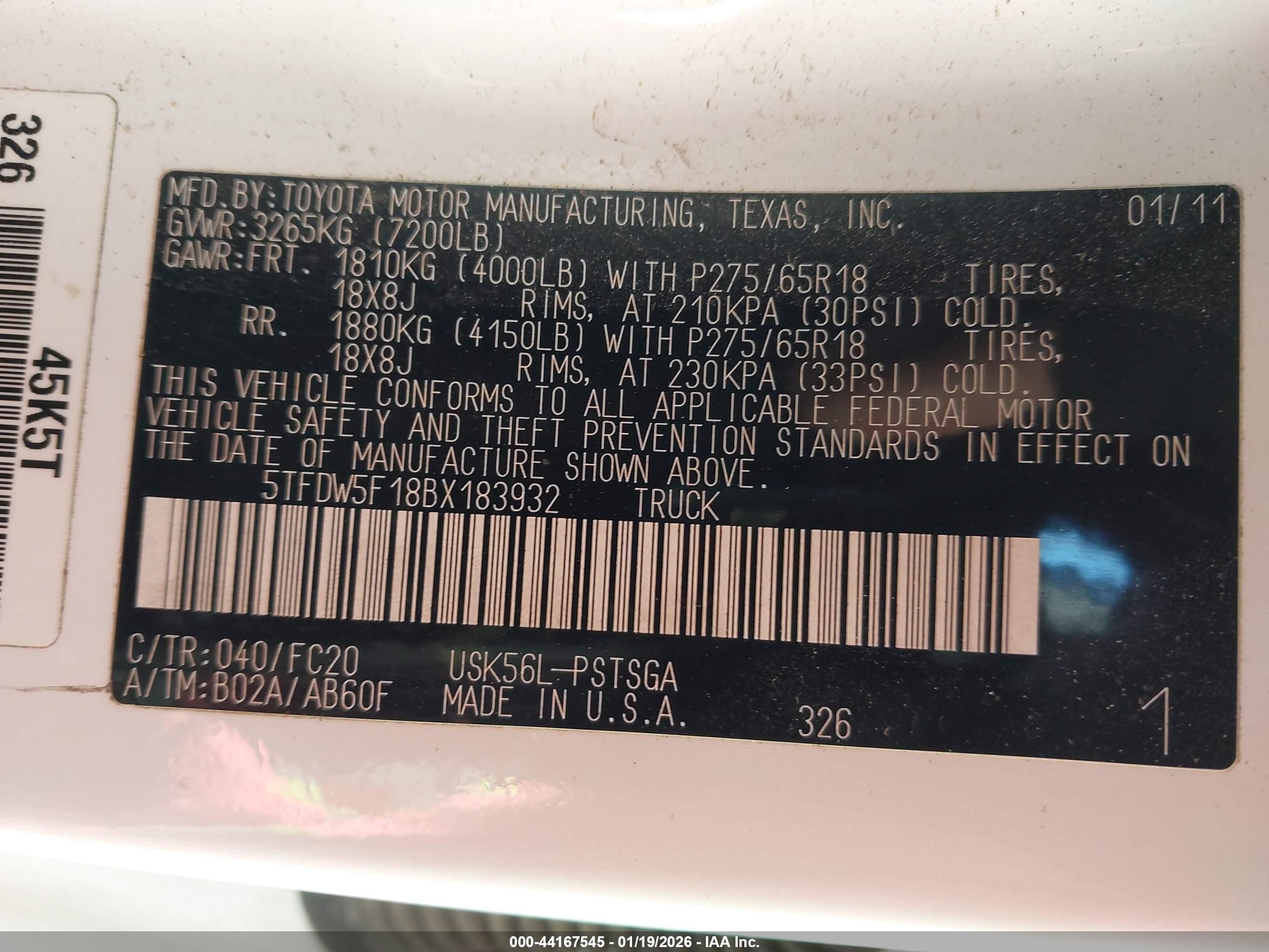 TOYOTA TUNDRA image 9