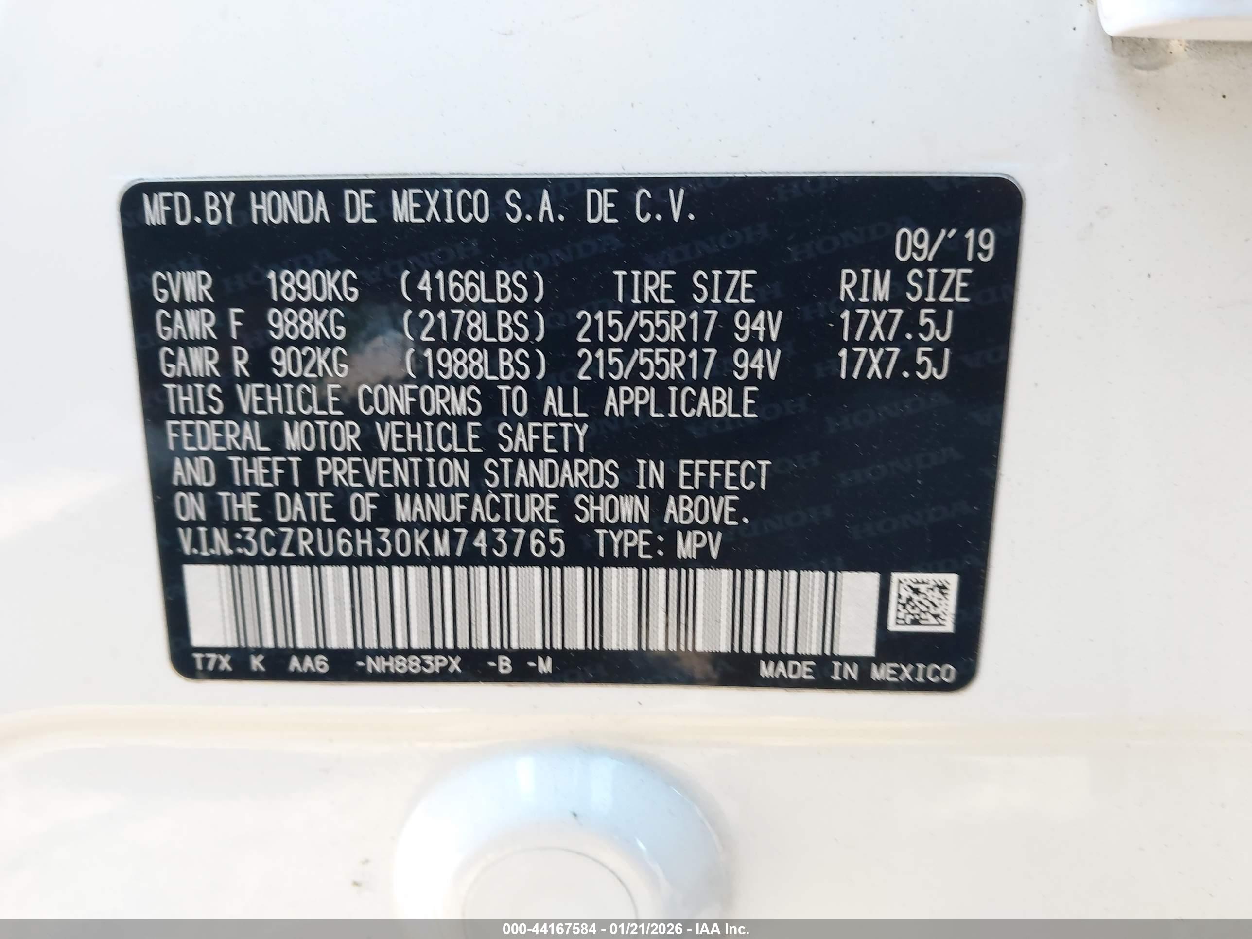 HONDA HR-V image 9