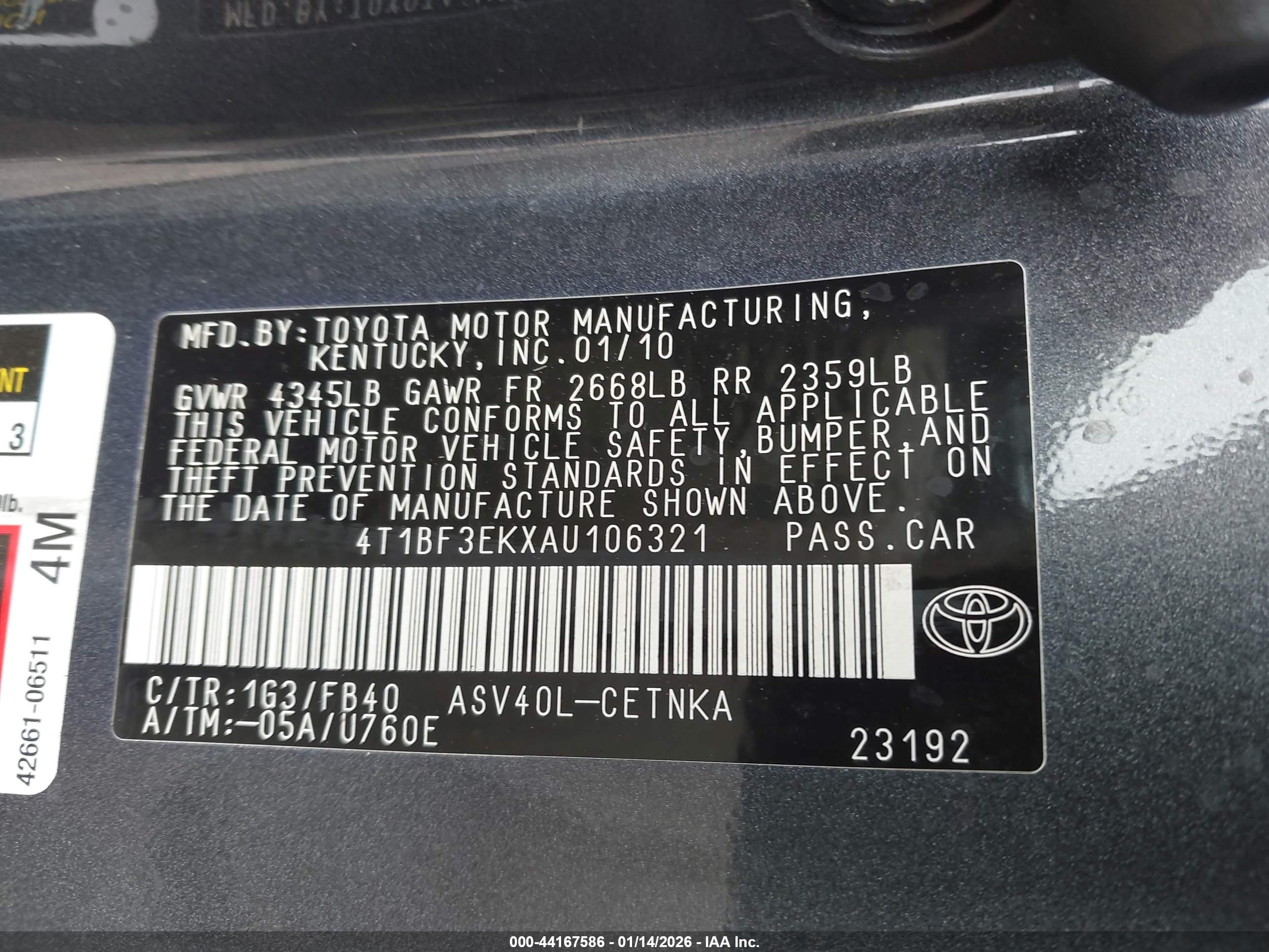 TOYOTA CAMRY image 9