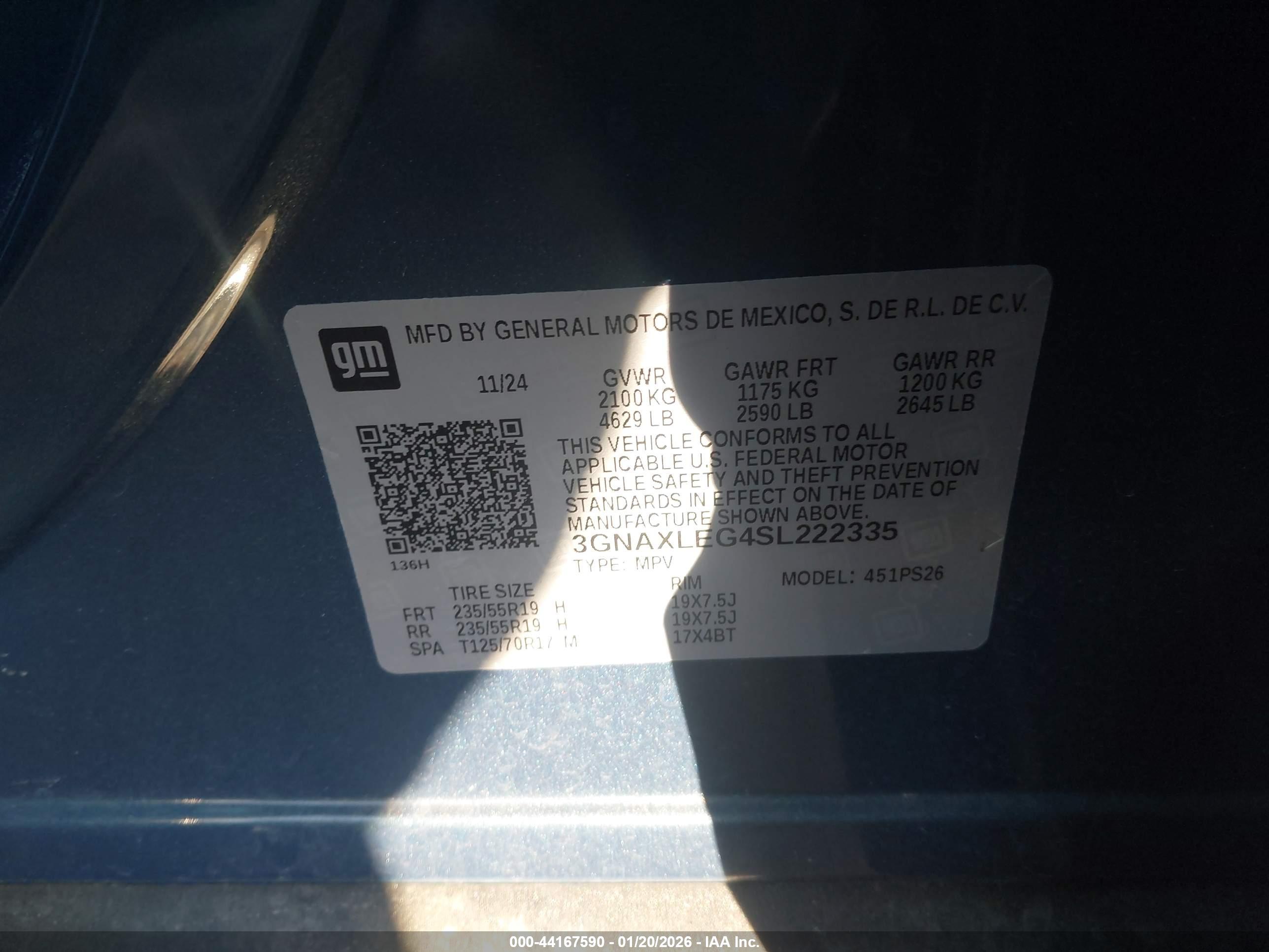 CHEVROLET EQUINOX image 9