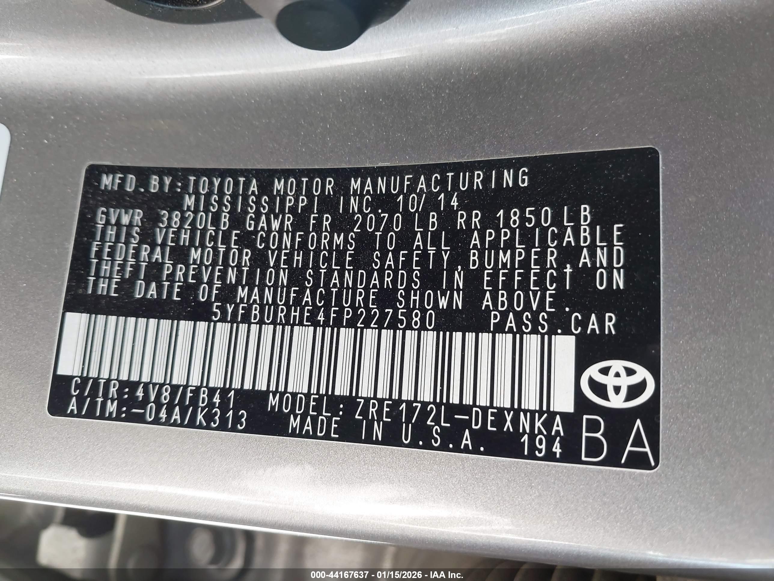 TOYOTA COROLLA image 9
