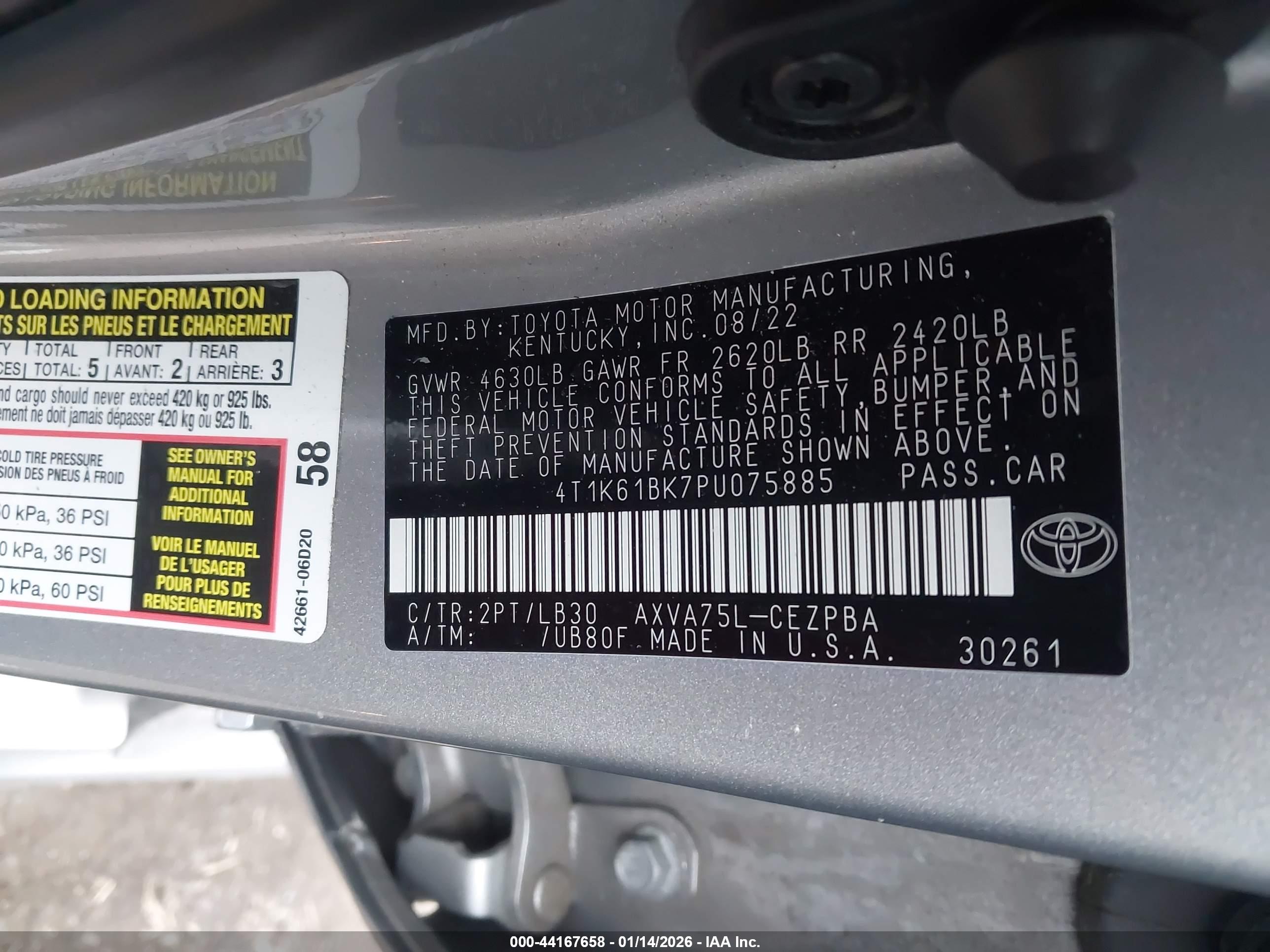 TOYOTA CAMRY image 9
