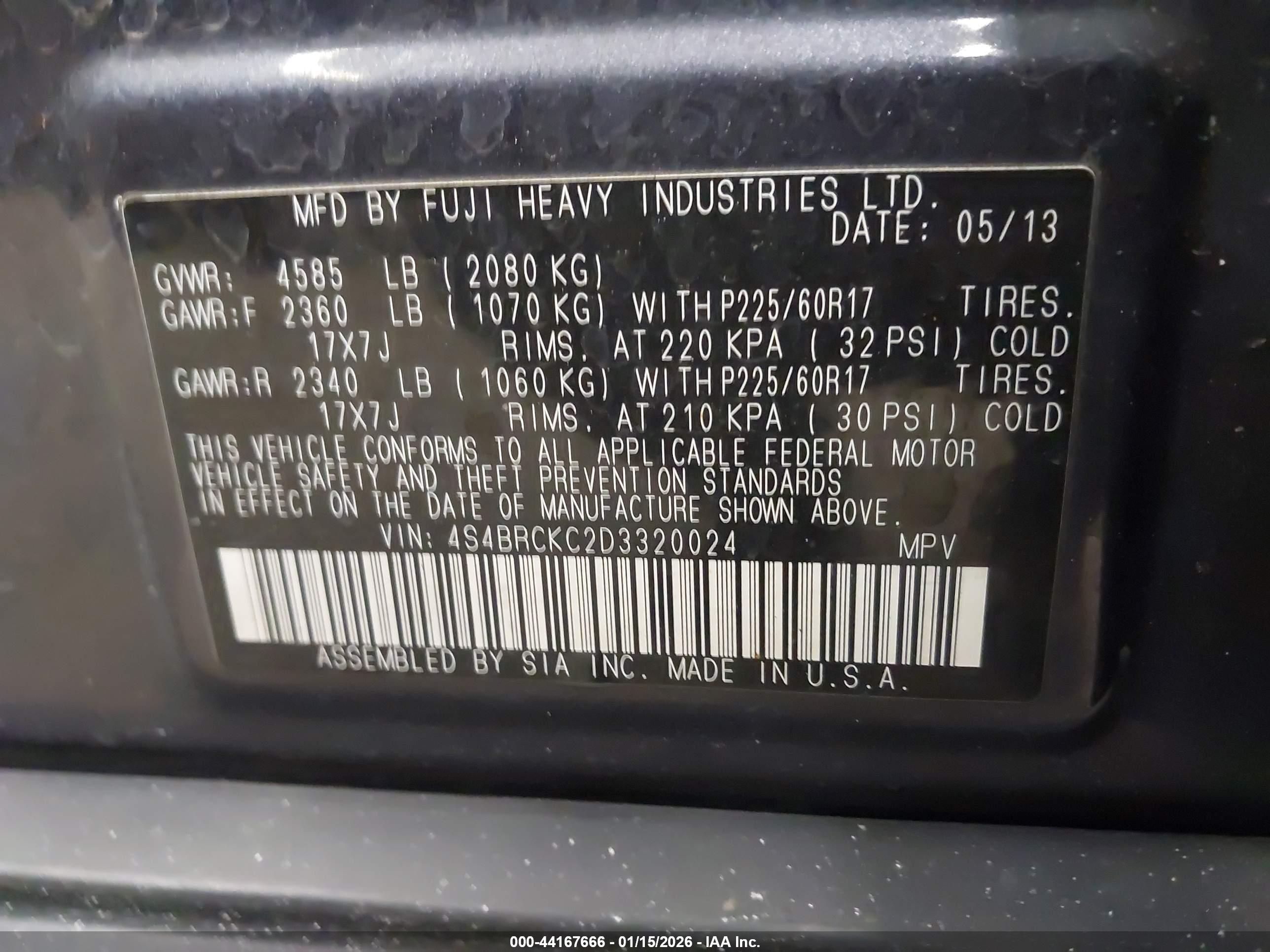 SUBARU OUTBACK image 9