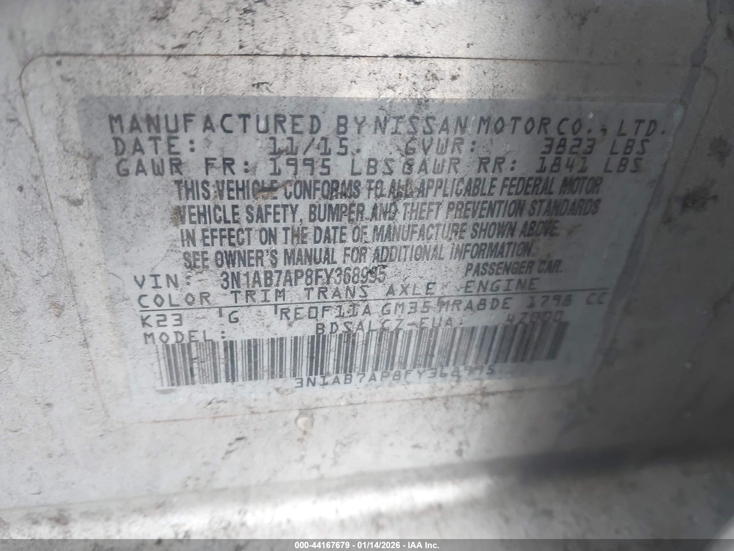 NISSAN SENTRA image 9