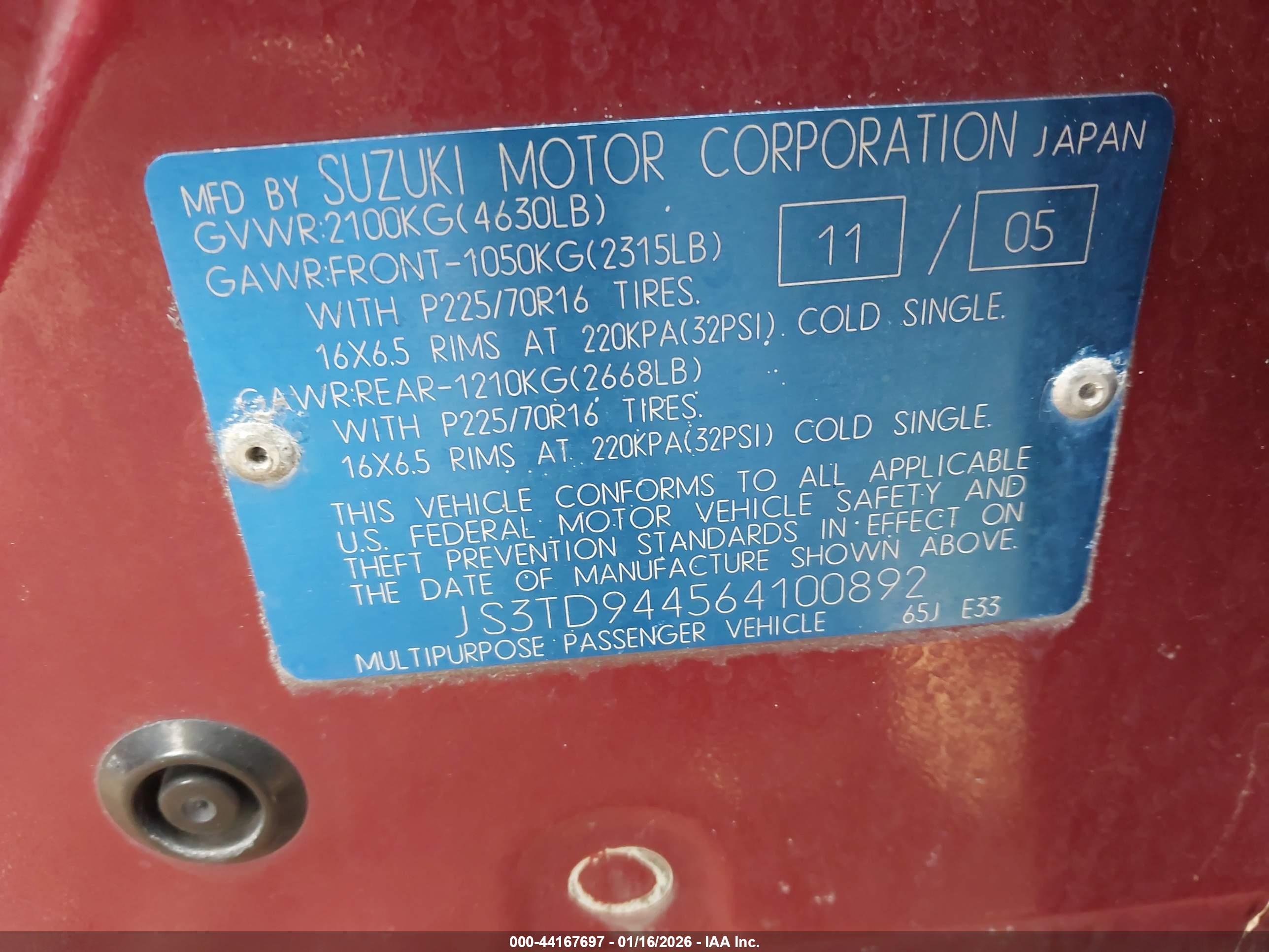 SUZUKI GRAND image 9